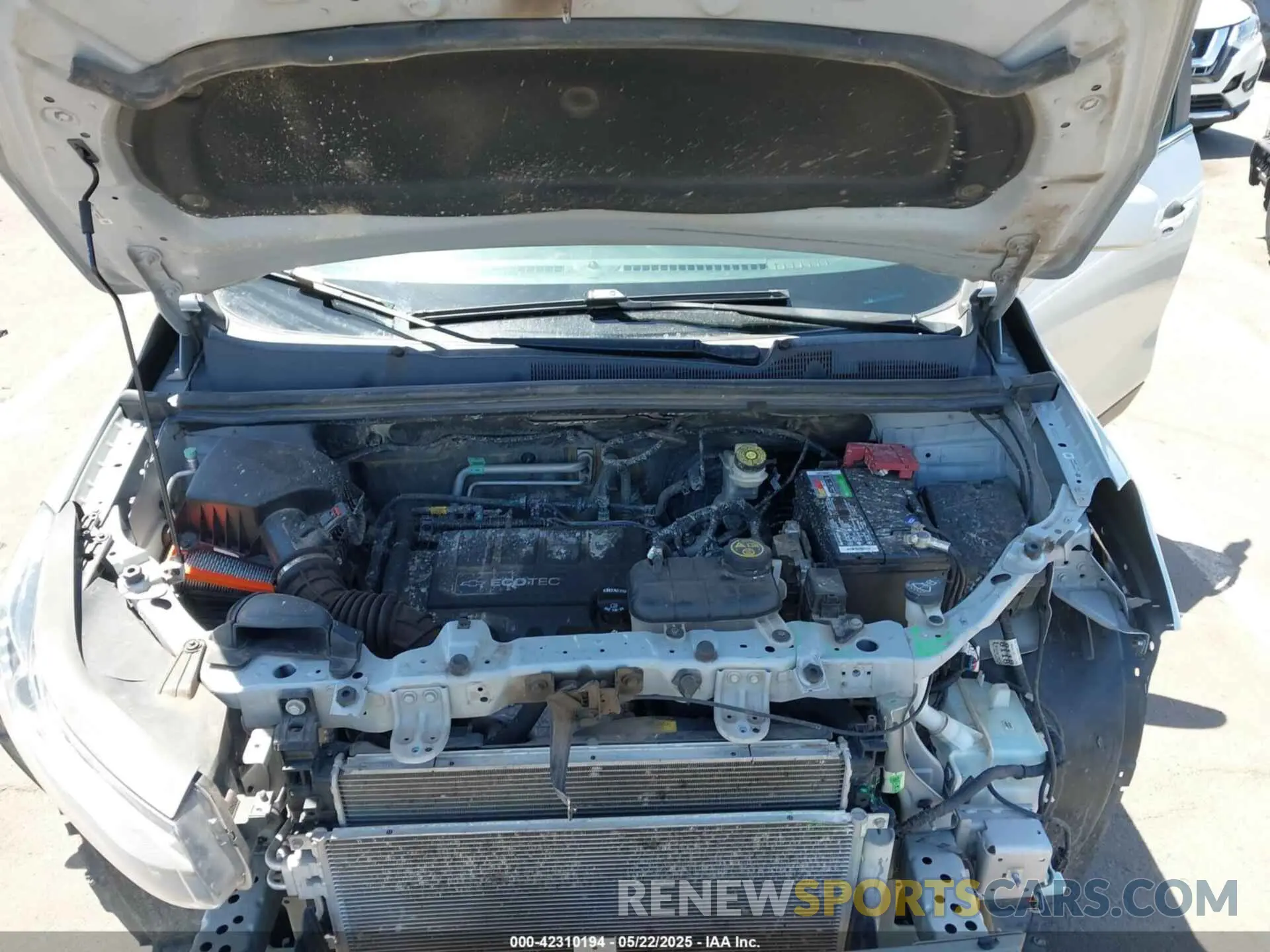10 fotografías del automóvil dañado KL7CJLSB6KB848253 CHEVROLET TRAX 2019