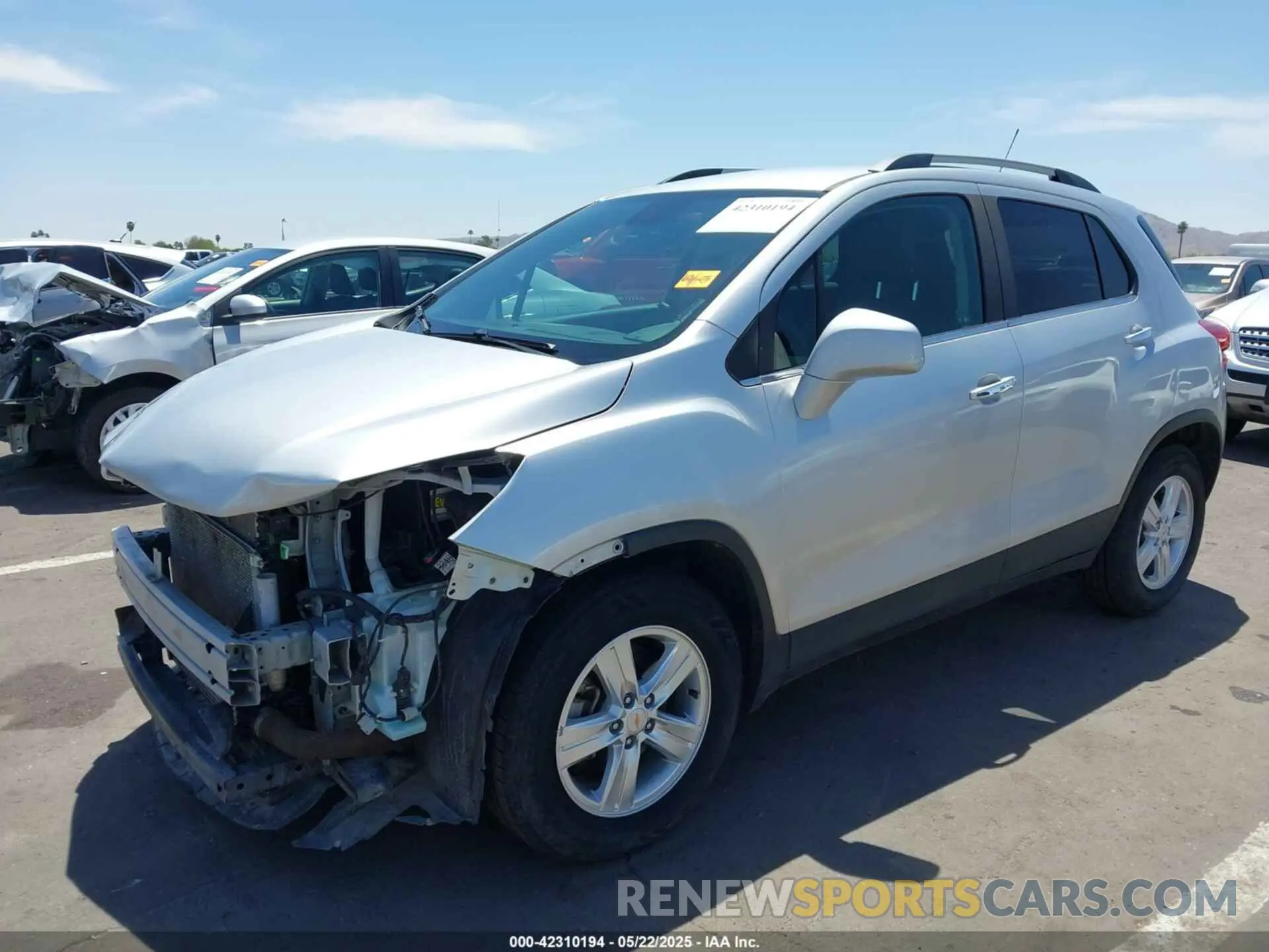 2 fotografías del automóvil dañado KL7CJLSB6KB848253 CHEVROLET TRAX 2019