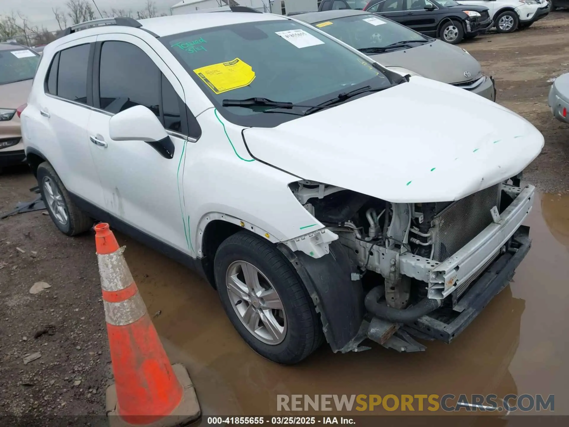 1 fotografías del automóvil dañado KL7CJLSB6KB913781 CHEVROLET TRAX 2019