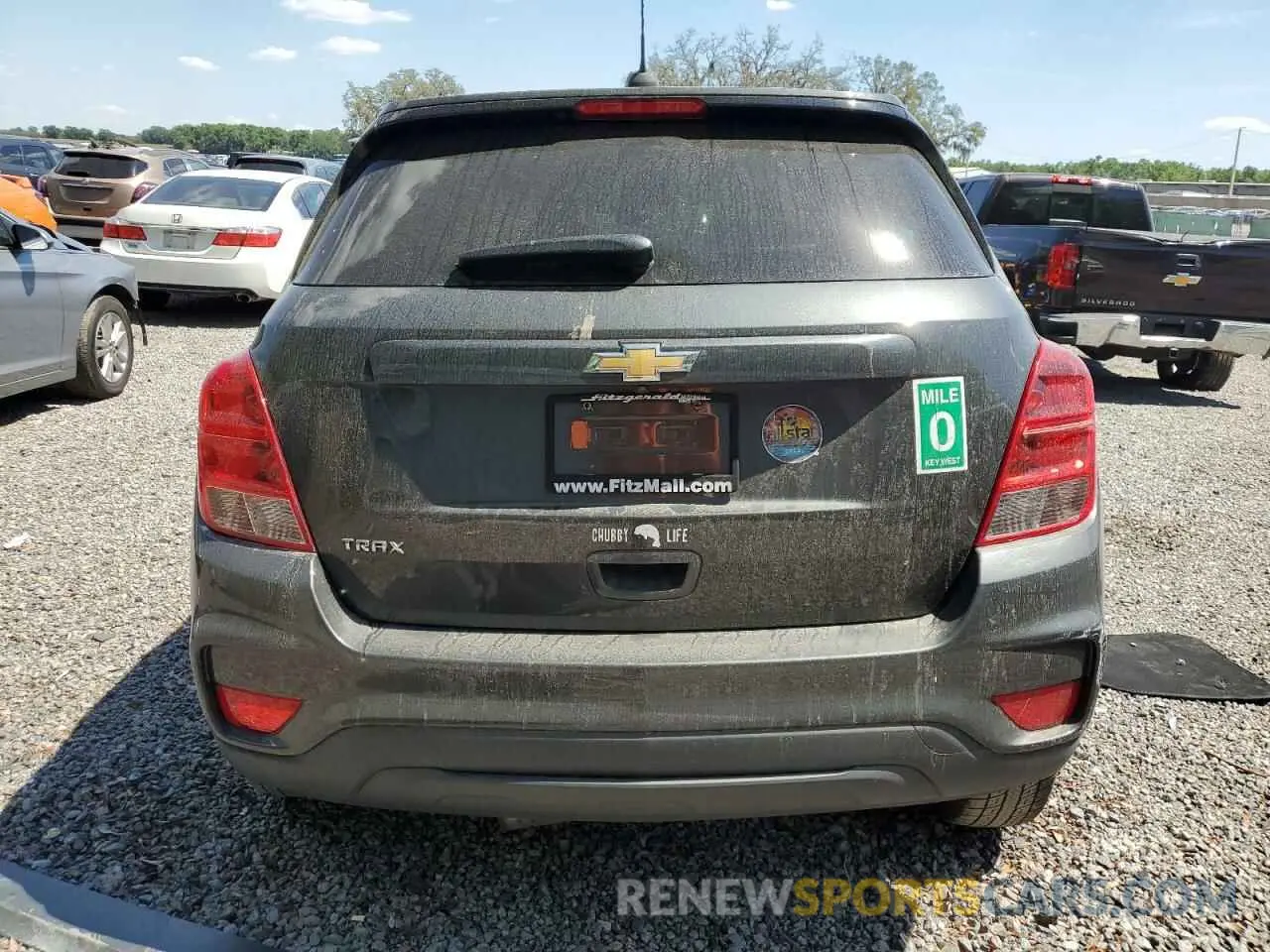 6 fotografías del automóvil dañado 3GNCJKSB3LL168525 CHEVROLET TRAX 2020