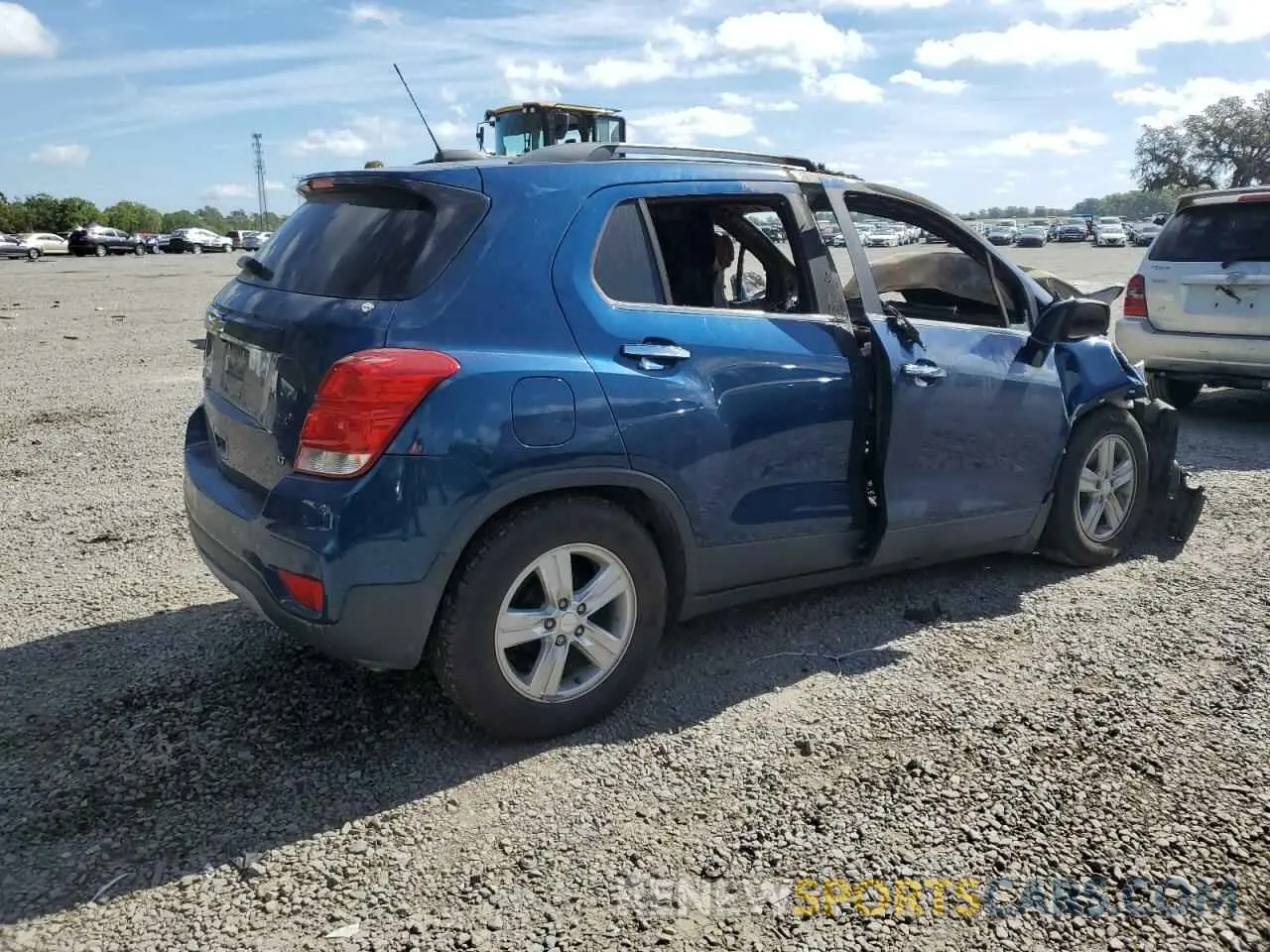 3 fotografías del automóvil dañado 3GNCJLSB7LL319128 CHEVROLET TRAX 2020