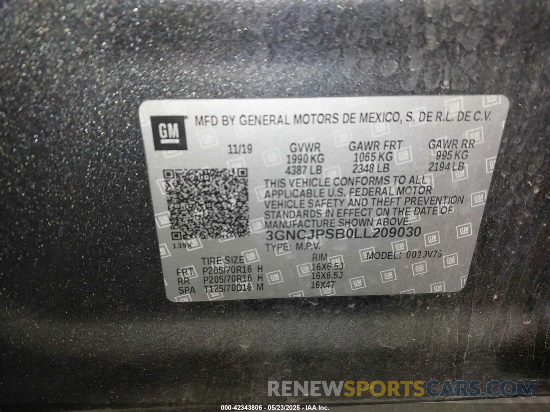9 fotografías del automóvil dañado 3GNCJPSB0LL209030 CHEVROLET TRAX 2020
