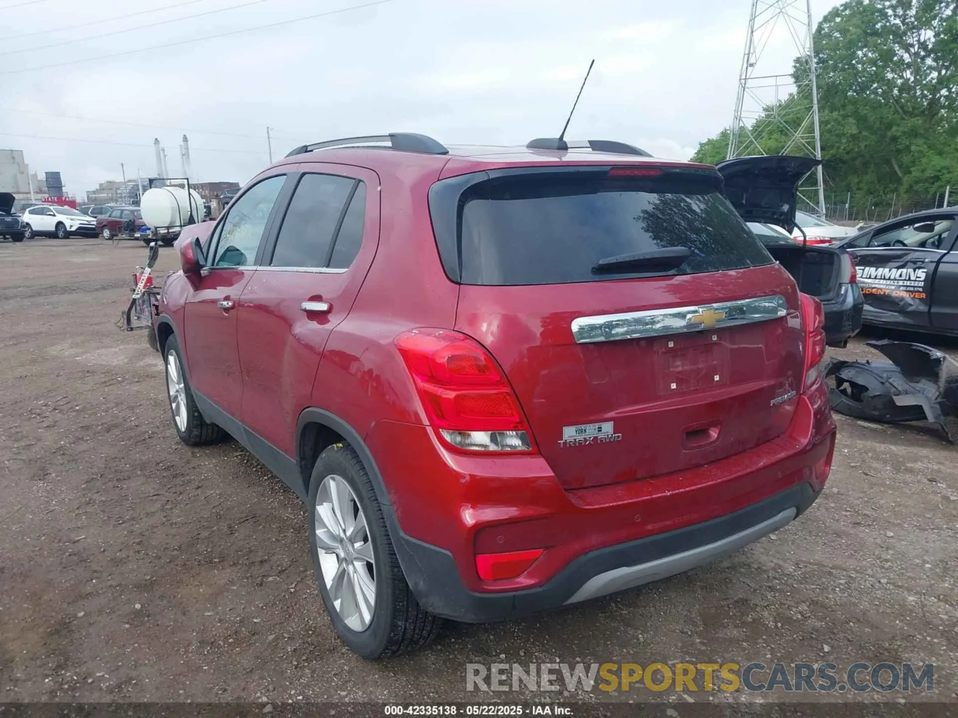 3 fotografías del automóvil dañado 3GNCJRSB4LL237702 CHEVROLET TRAX 2020