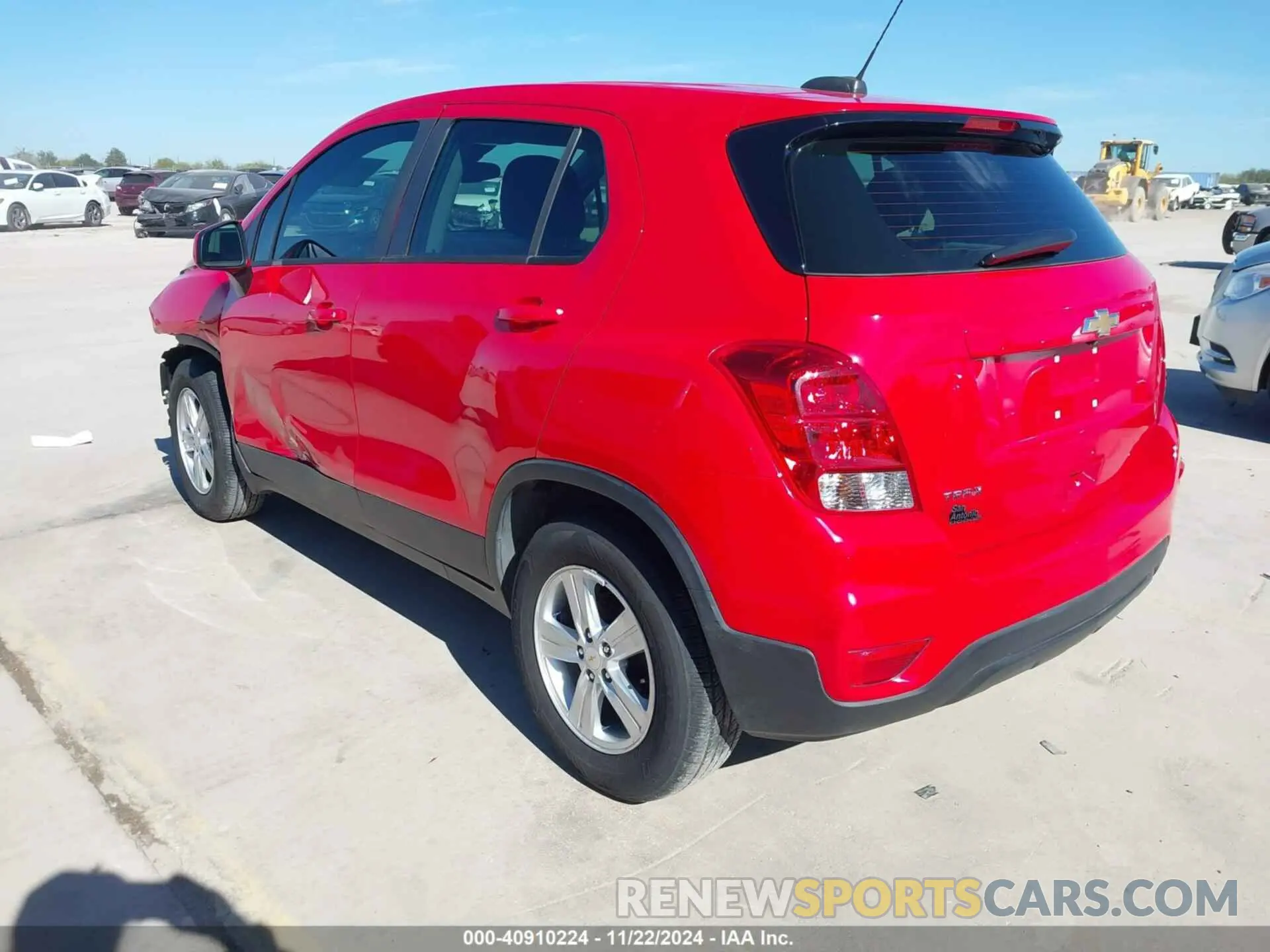 3 fotografías del automóvil dañado KL7CJKSB4LB343226 CHEVROLET TRAX 2020