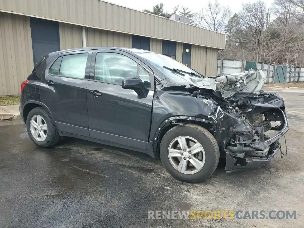 4 fotografías del automóvil dañado KL7CJKSB6LB091365 CHEVROLET TRAX 2020