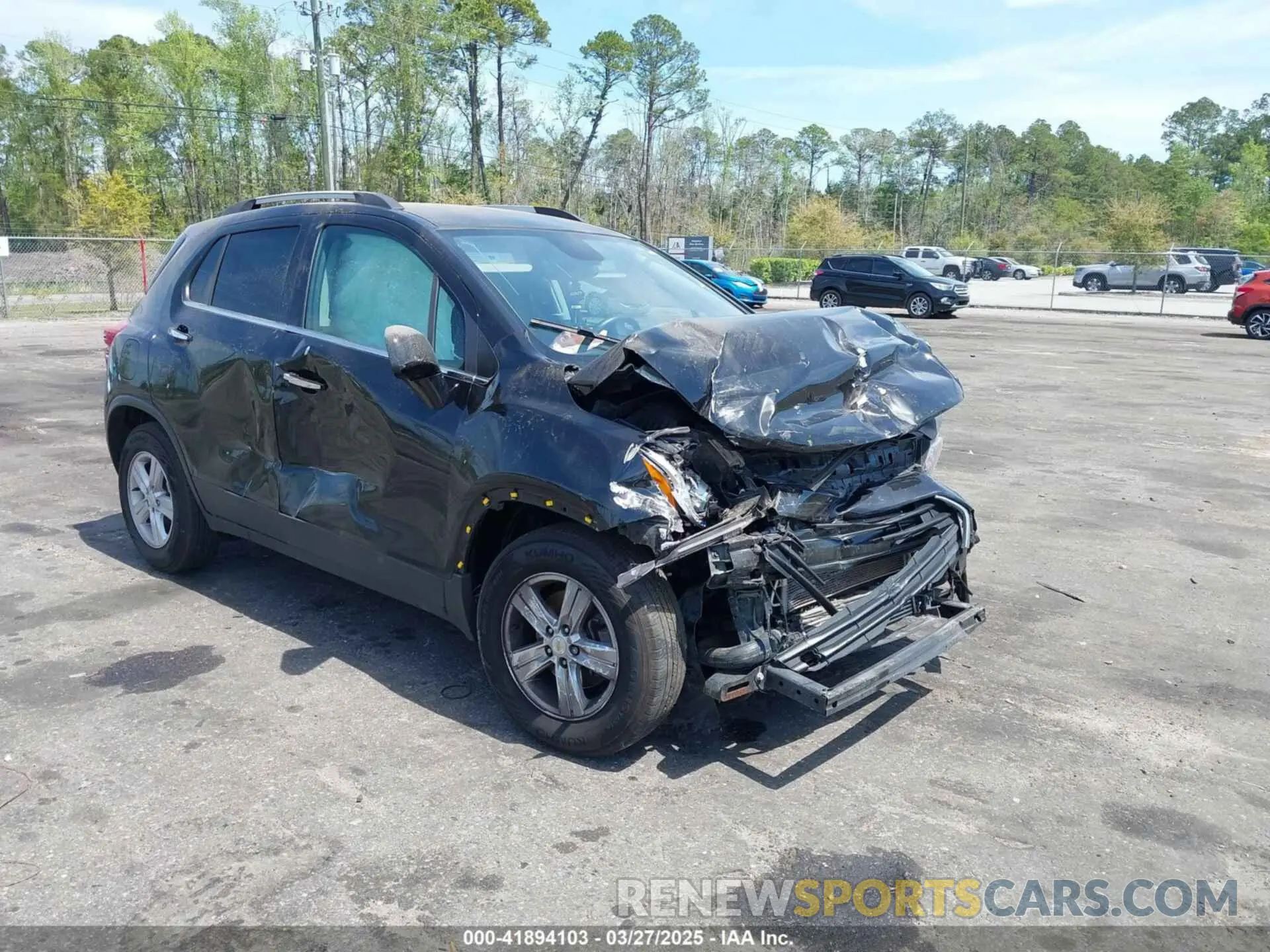 1 fotografías del automóvil dañado KL7CJLSB0LB007708 CHEVROLET TRAX 2020