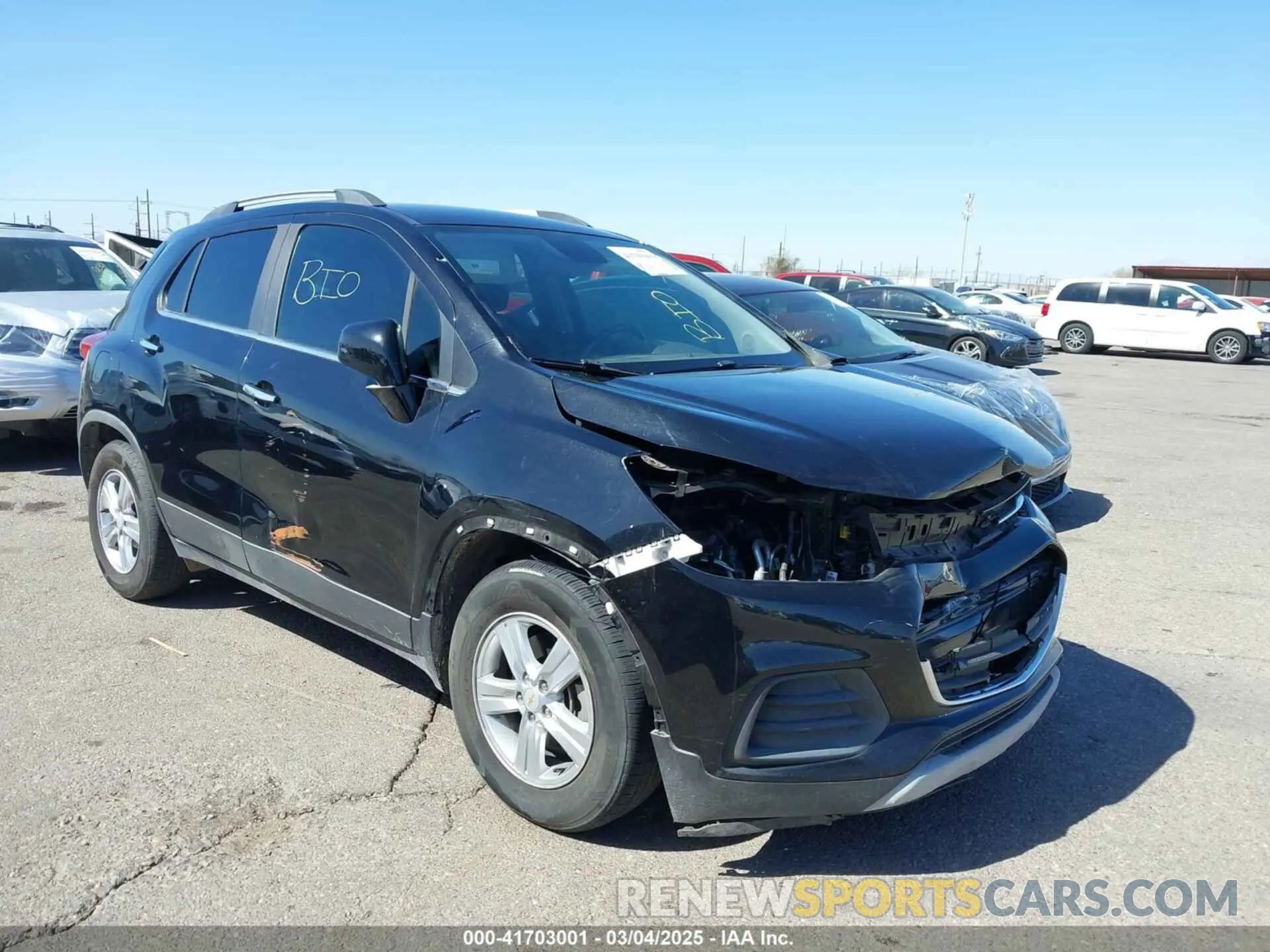 1 fotografías del automóvil dañado KL7CJLSB0LB042443 CHEVROLET TRAX 2020