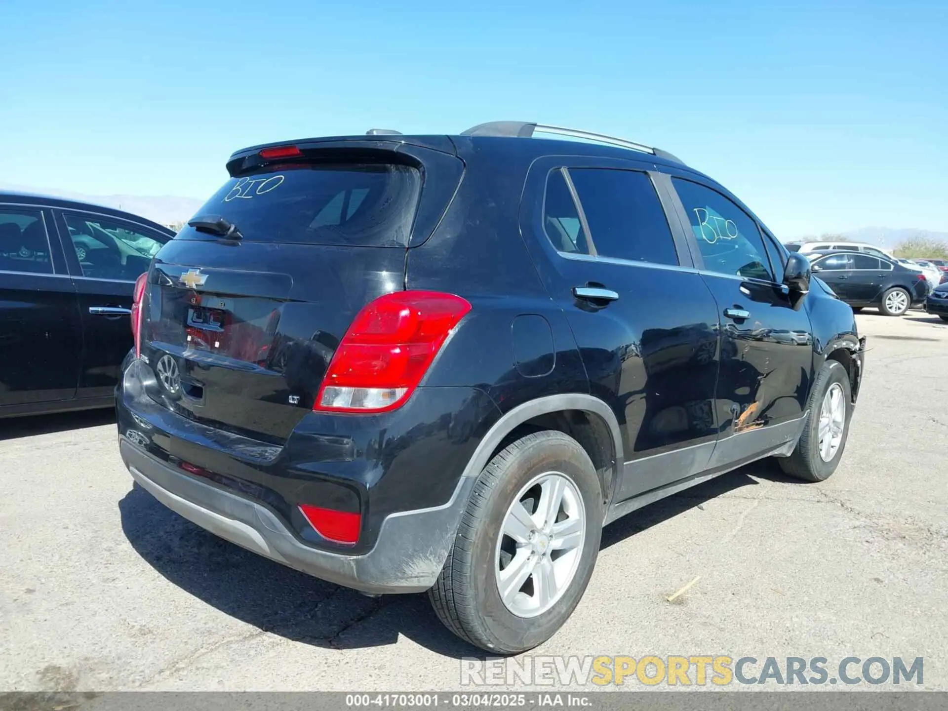 4 fotografías del automóvil dañado KL7CJLSB0LB042443 CHEVROLET TRAX 2020