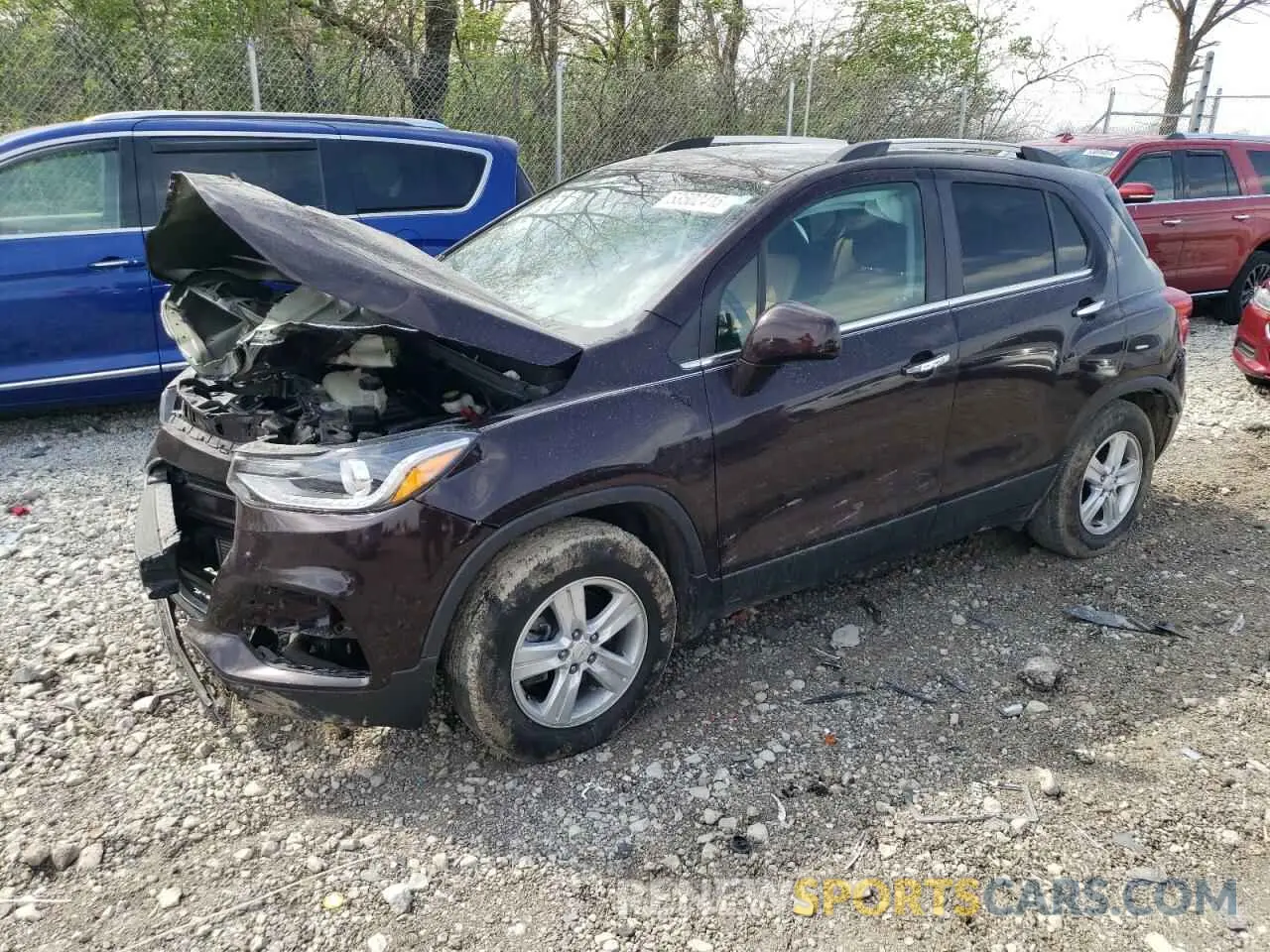 1 fotografías del automóvil dañado KL7CJLSB3LB343319 CHEVROLET TRAX 2020