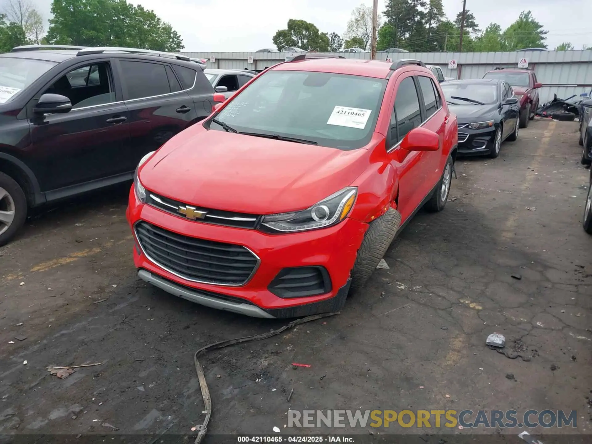 2 fotografías del automóvil dañado KL7CJLSB5LB343435 CHEVROLET TRAX 2020
