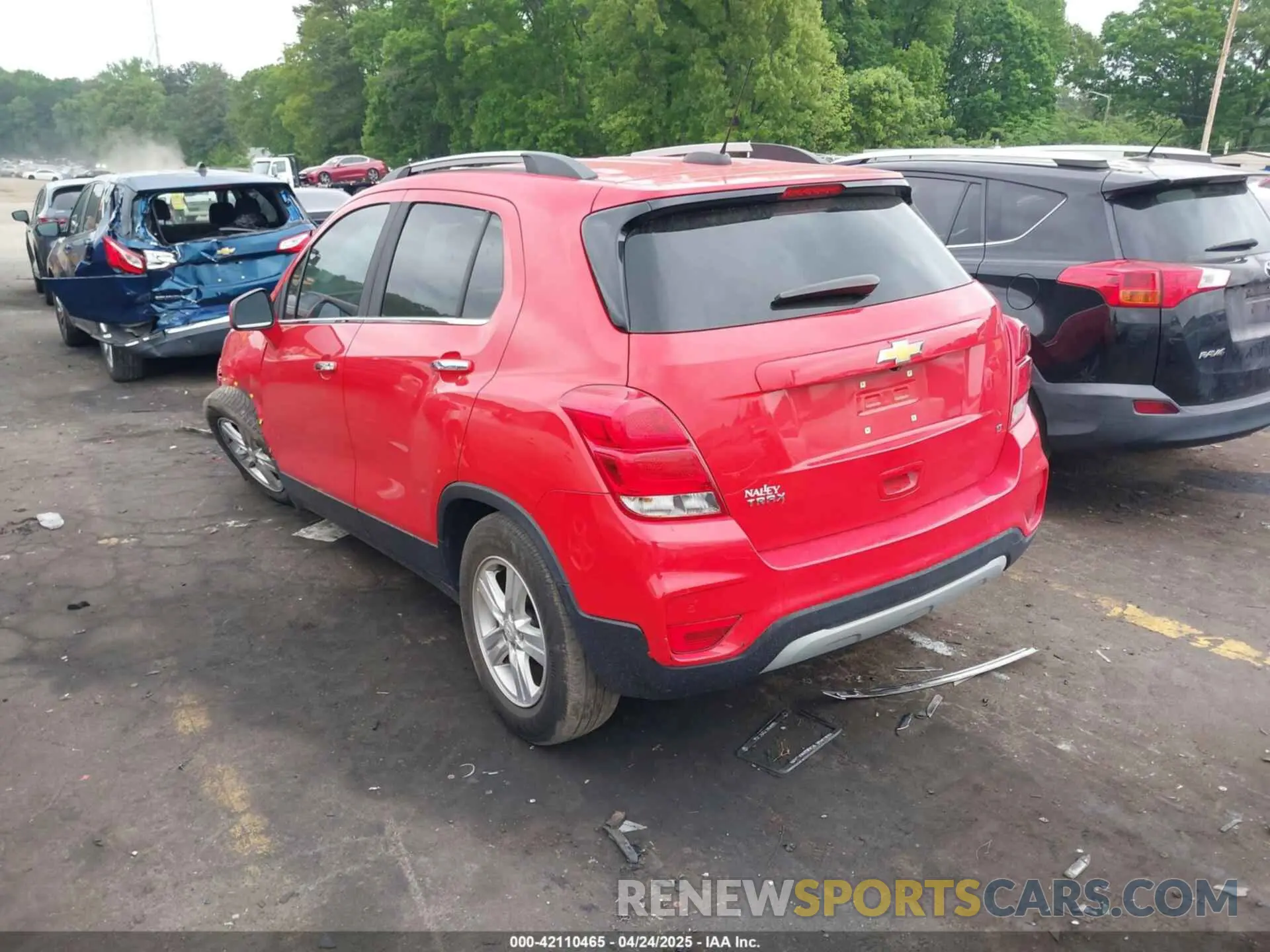 3 fotografías del automóvil dañado KL7CJLSB5LB343435 CHEVROLET TRAX 2020