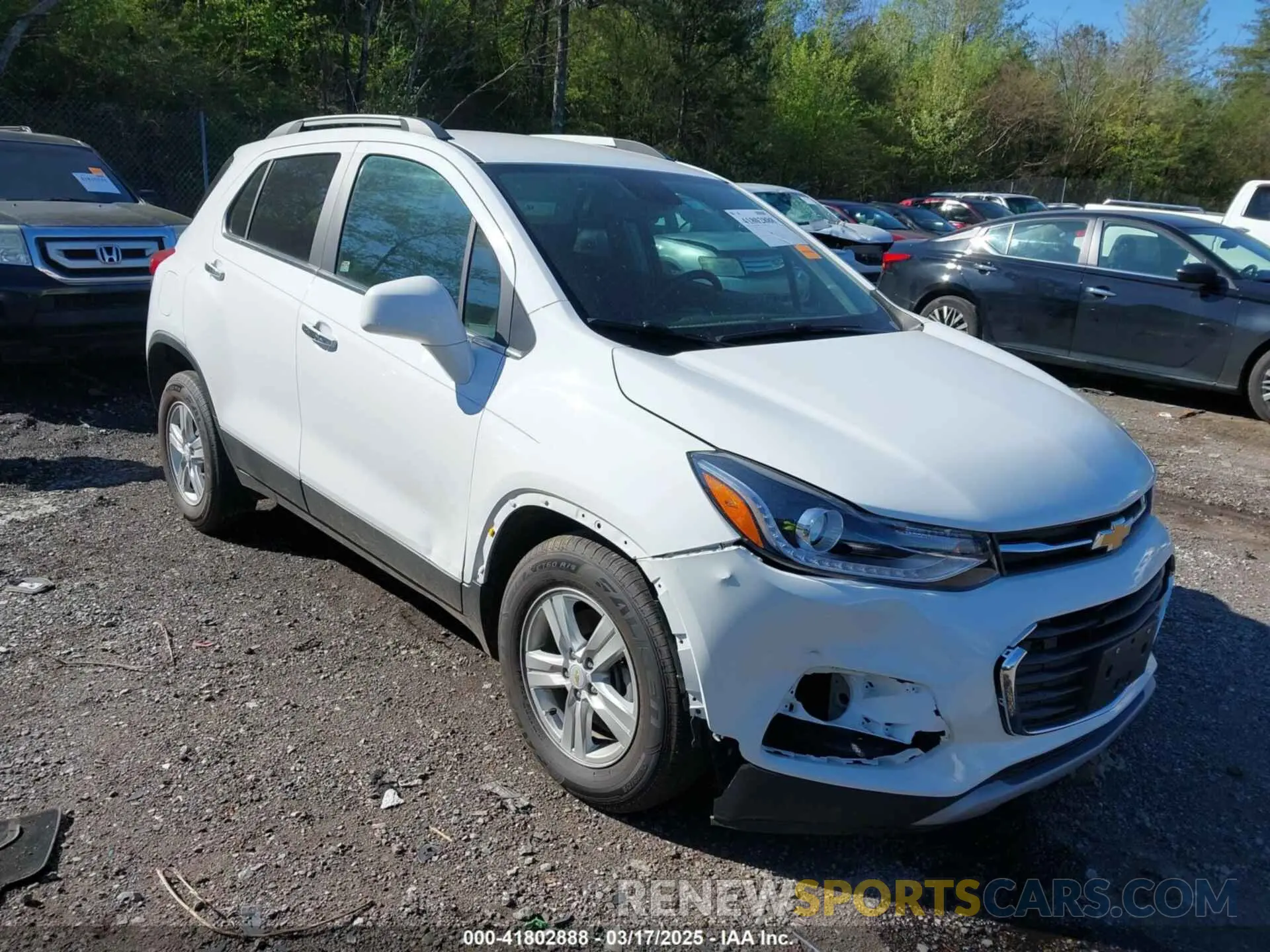 1 fotografías del automóvil dañado KL7CJLSB9LB005813 CHEVROLET TRAX 2020