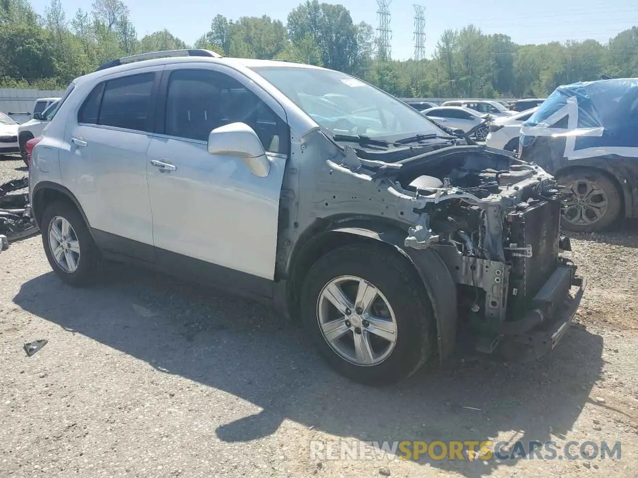 4 fotografías del automóvil dañado KL7CJLSB9LB014608 CHEVROLET TRAX 2020