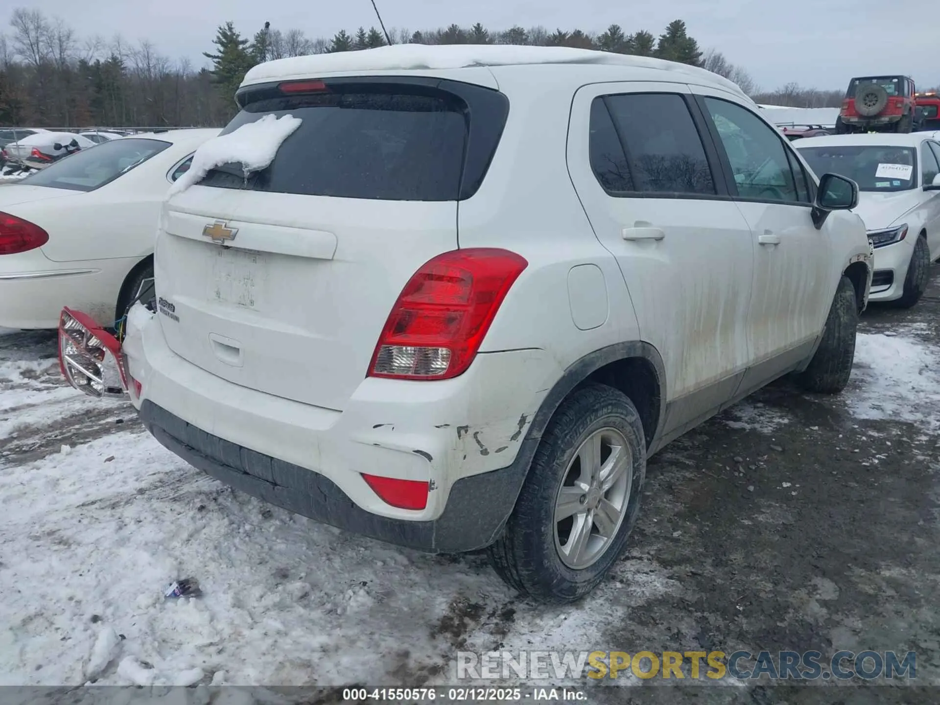 4 fotografías del automóvil dañado KL7CJNSB3LB031366 CHEVROLET TRAX 2020