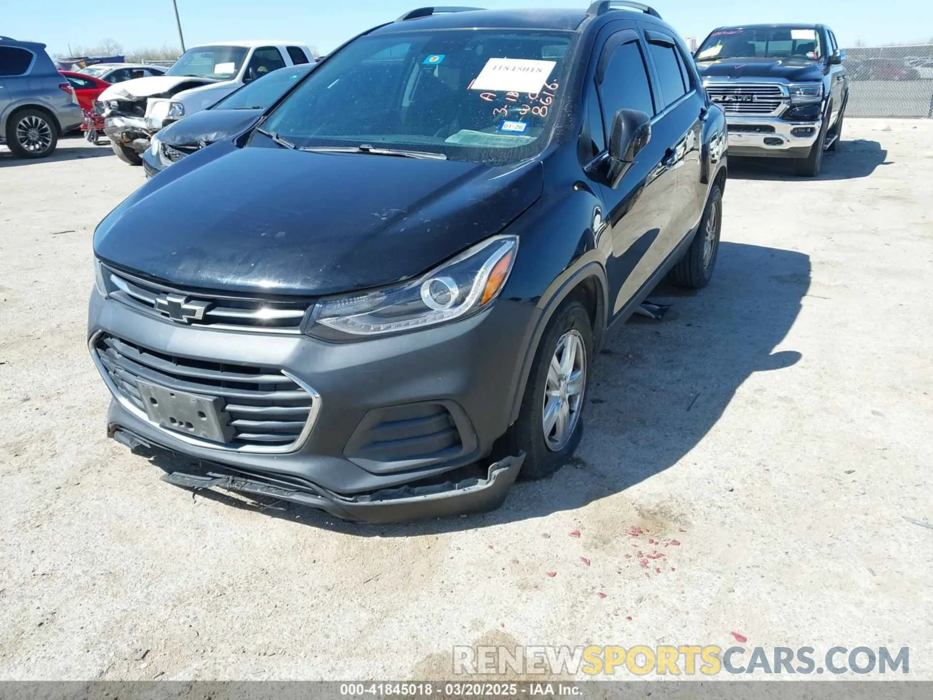 6 fotografías del automóvil dañado KL7CJPSB8LB038616 CHEVROLET TRAX 2020