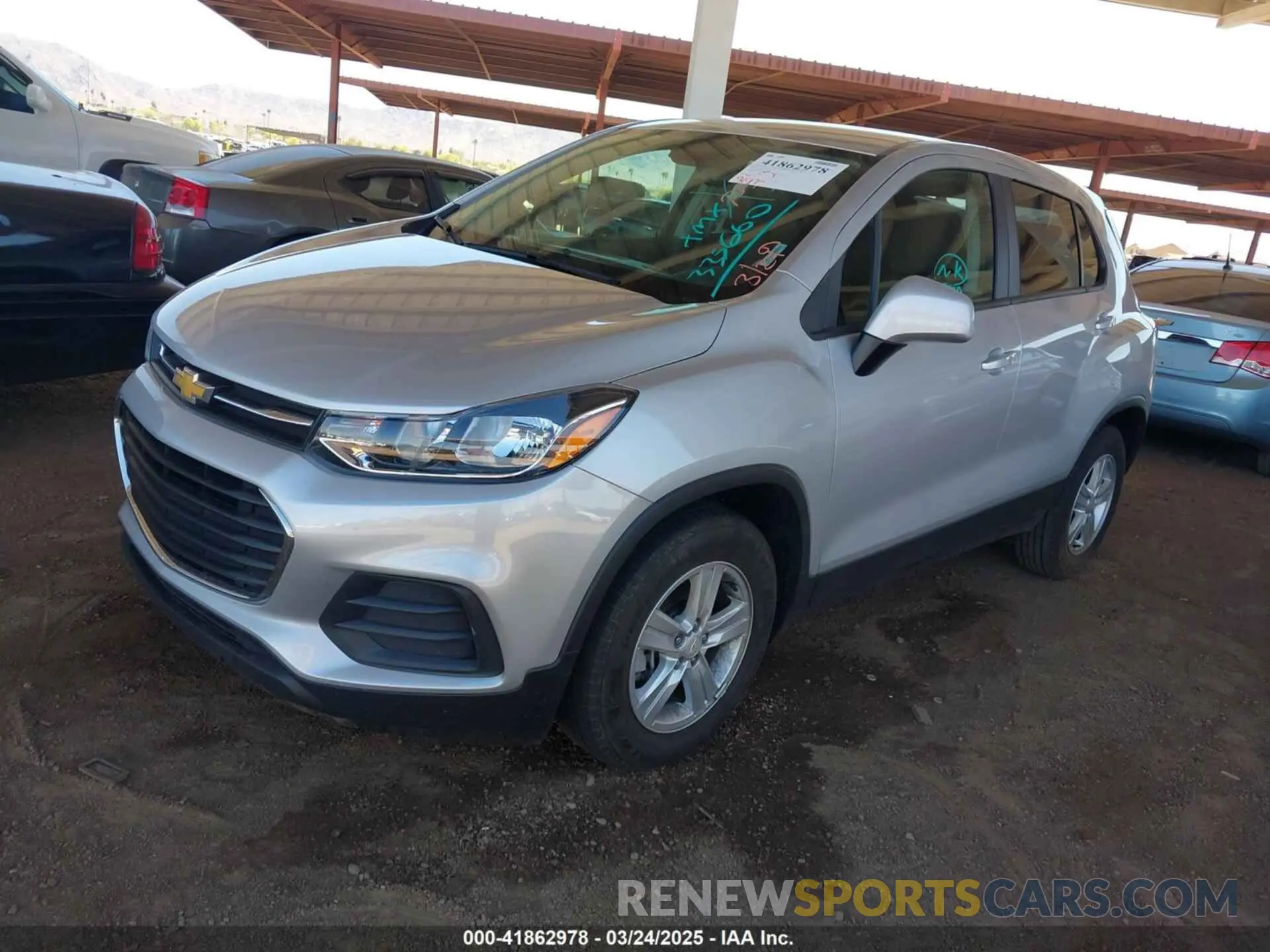 2 fotografías del automóvil dañado KL7CJKSB0MB335660 CHEVROLET TRAX 2021