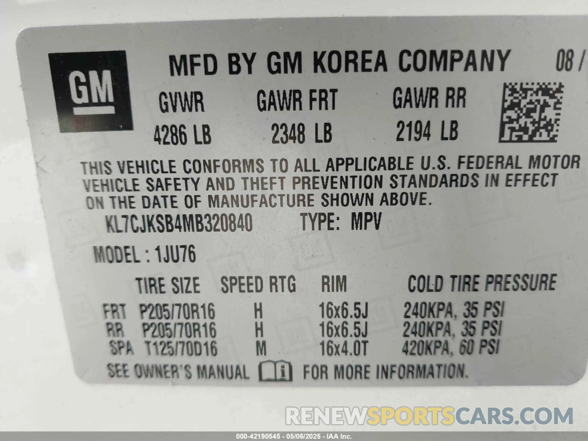 9 fotografías del automóvil dañado KL7CJKSB4MB320840 CHEVROLET TRAX 2021