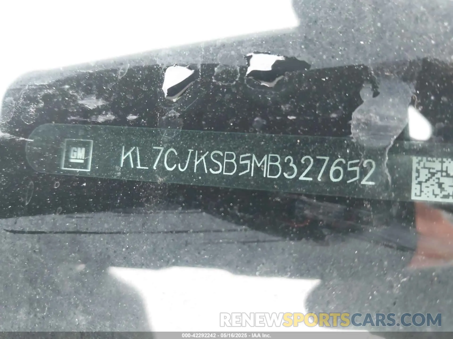 17 fotografías del automóvil dañado KL7CJKSB5MB327652 CHEVROLET TRAX 2021