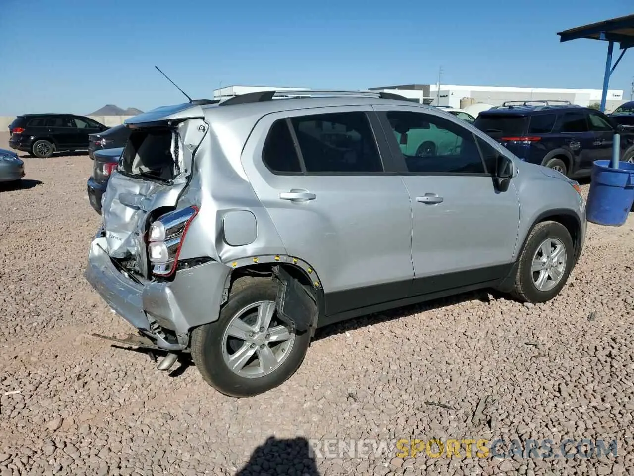 3 fotografías del automóvil dañado KL7CJLSB1MB342509 CHEVROLET TRAX 2021