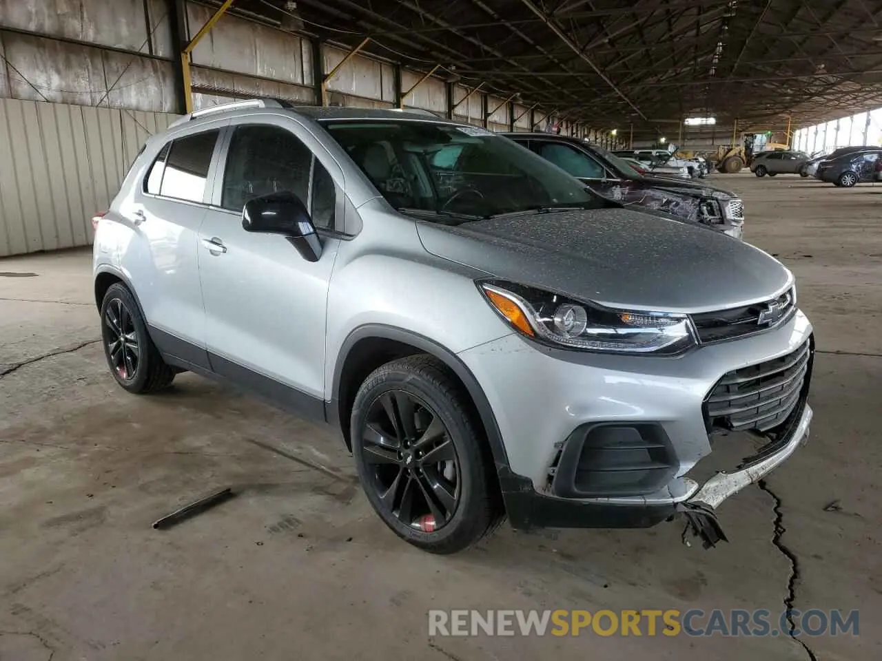 4 fotografías del automóvil dañado KL7CJLSB2MB320082 CHEVROLET TRAX 2021
