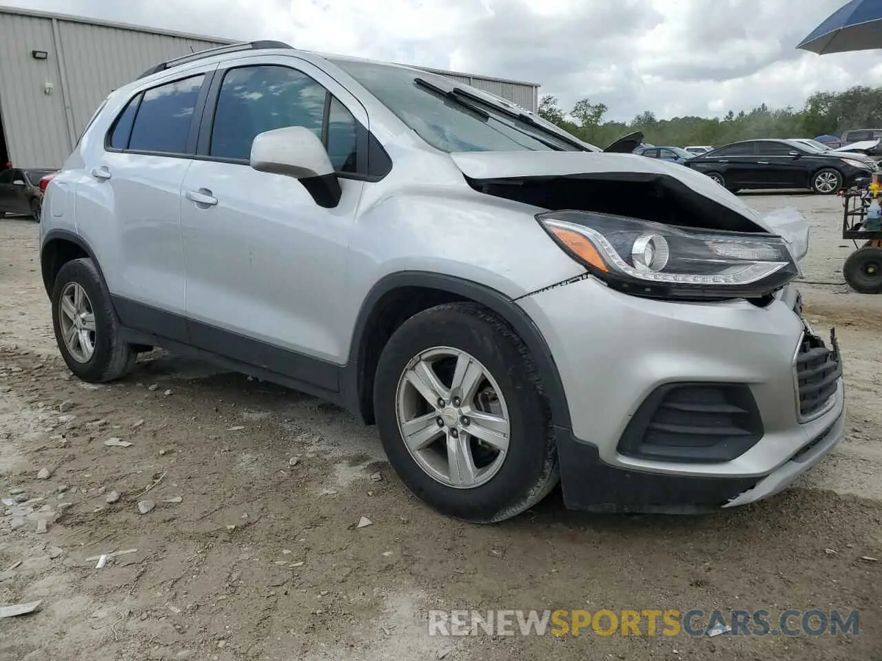 4 fotografías del automóvil dañado KL7CJLSB3MB337926 CHEVROLET TRAX 2021
