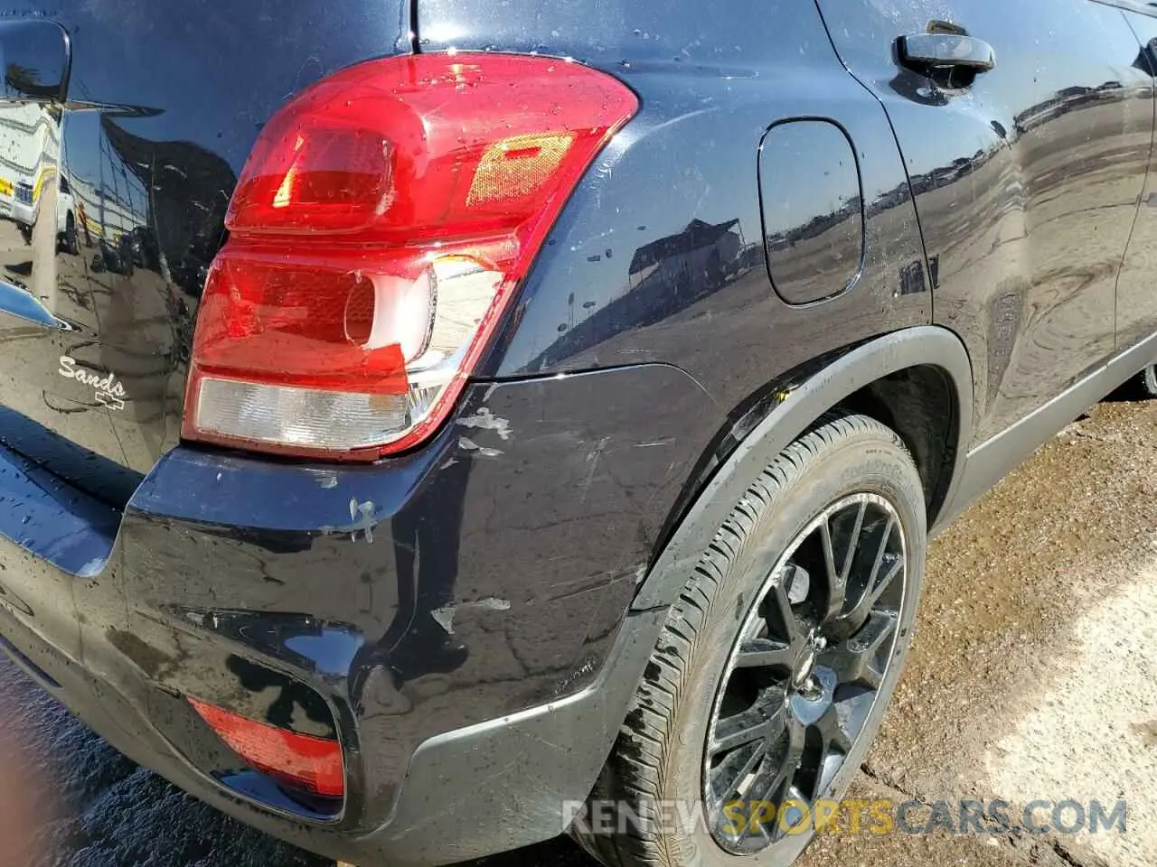 10 fotografías del automóvil dañado KL7CJLSB4MB356436 CHEVROLET TRAX 2021