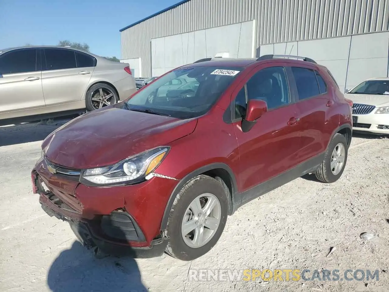 1 fotografías del automóvil dañado KL7CJLSB5MB317595 CHEVROLET TRAX 2021