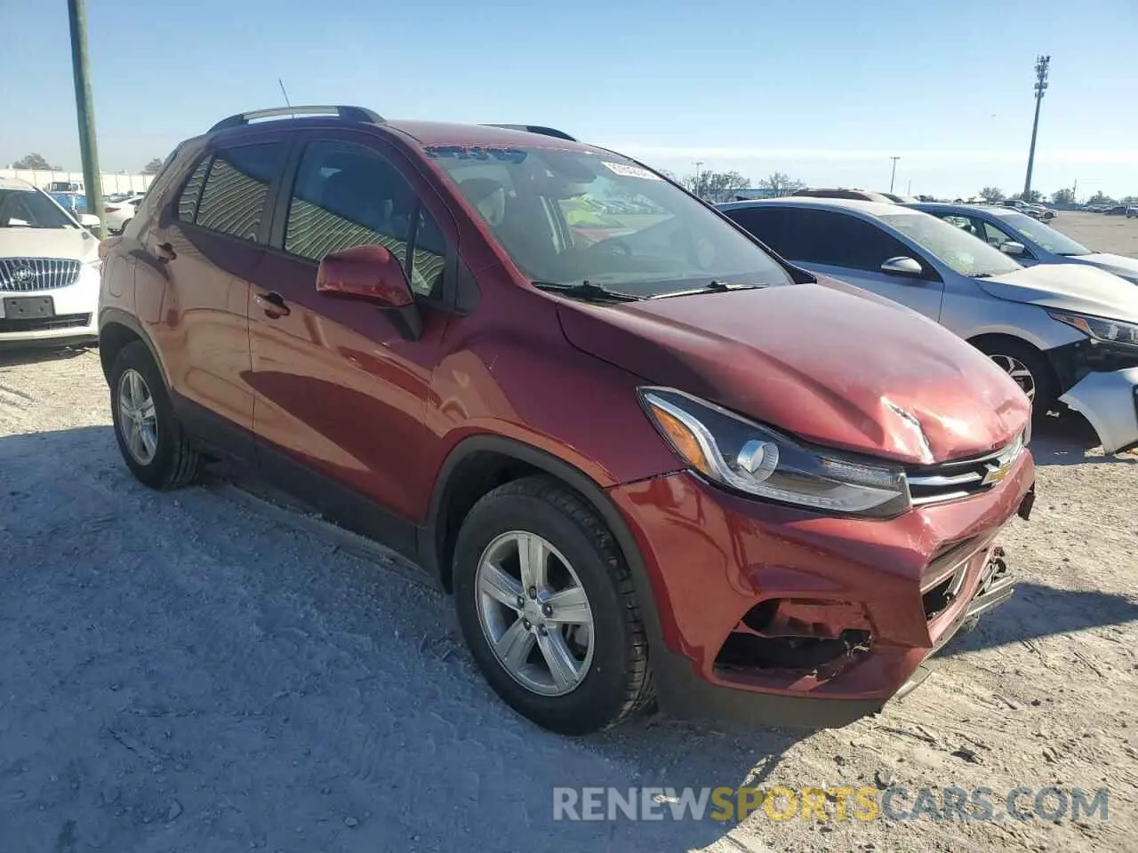 4 fotografías del automóvil dañado KL7CJLSB5MB317595 CHEVROLET TRAX 2021