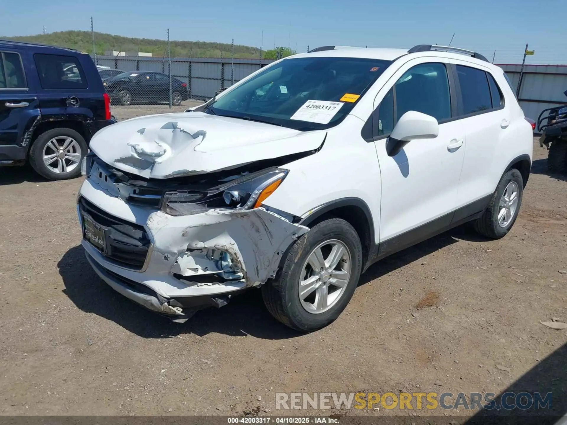 2 fotografías del automóvil dañado KL7CJLSB6MB323521 CHEVROLET TRAX 2021
