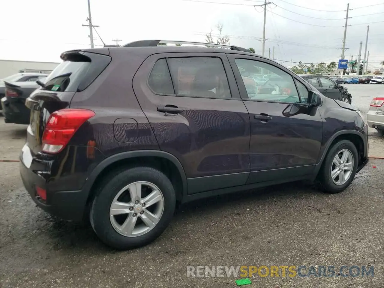3 fotografías del automóvil dañado KL7CJLSB8MB310477 CHEVROLET TRAX 2021