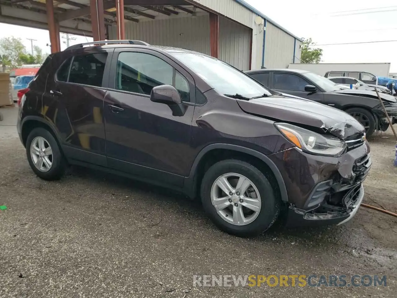 4 fotografías del automóvil dañado KL7CJLSB8MB310477 CHEVROLET TRAX 2021