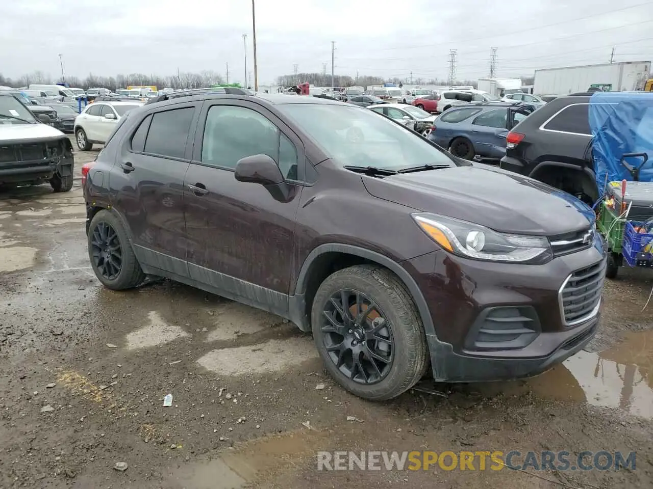 4 fotografías del automóvil dañado KL7CJLSB8MB329062 CHEVROLET TRAX 2021