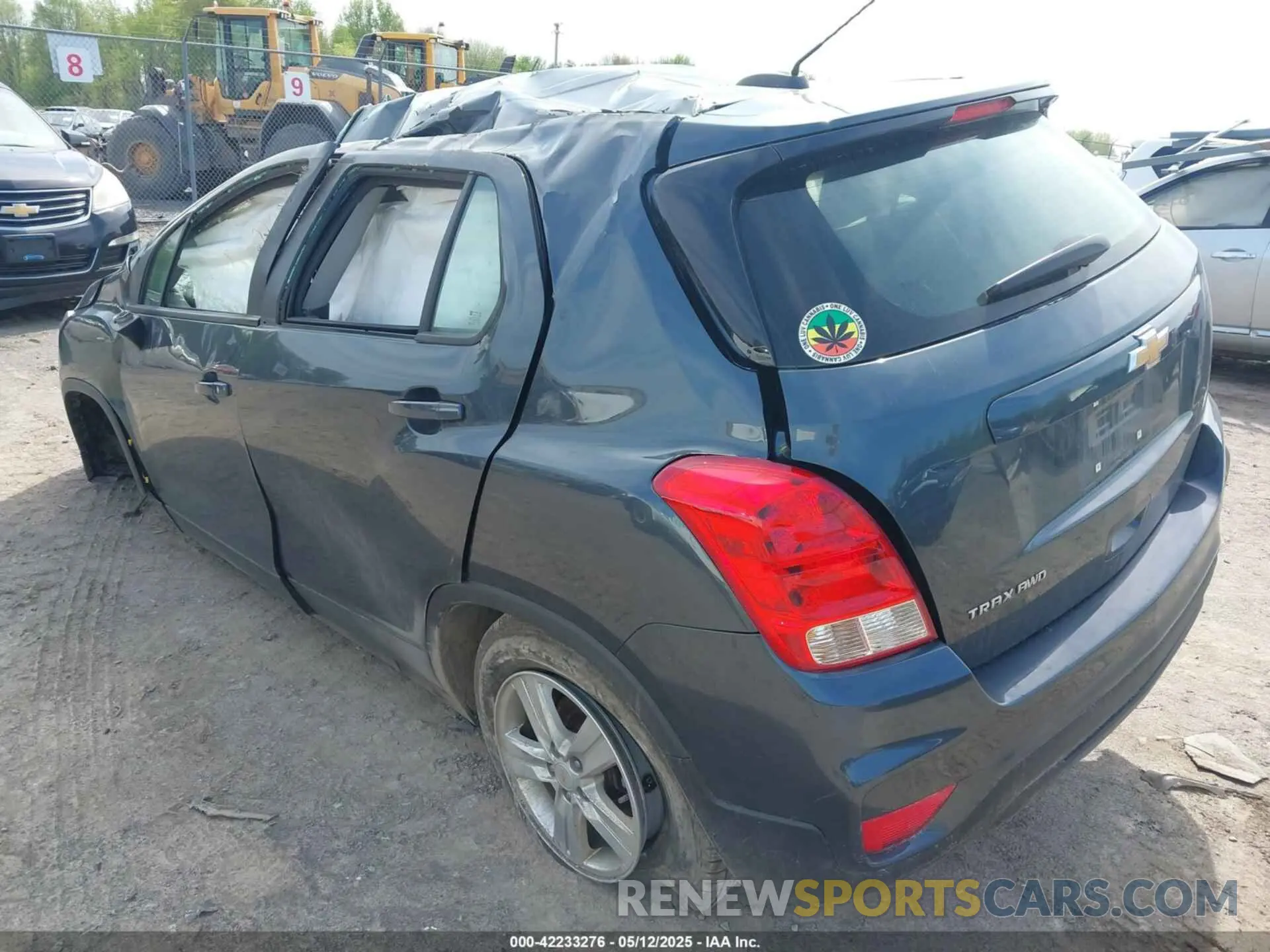 3 fotografías del automóvil dañado KL7CJNSB5MB339270 CHEVROLET TRAX 2021