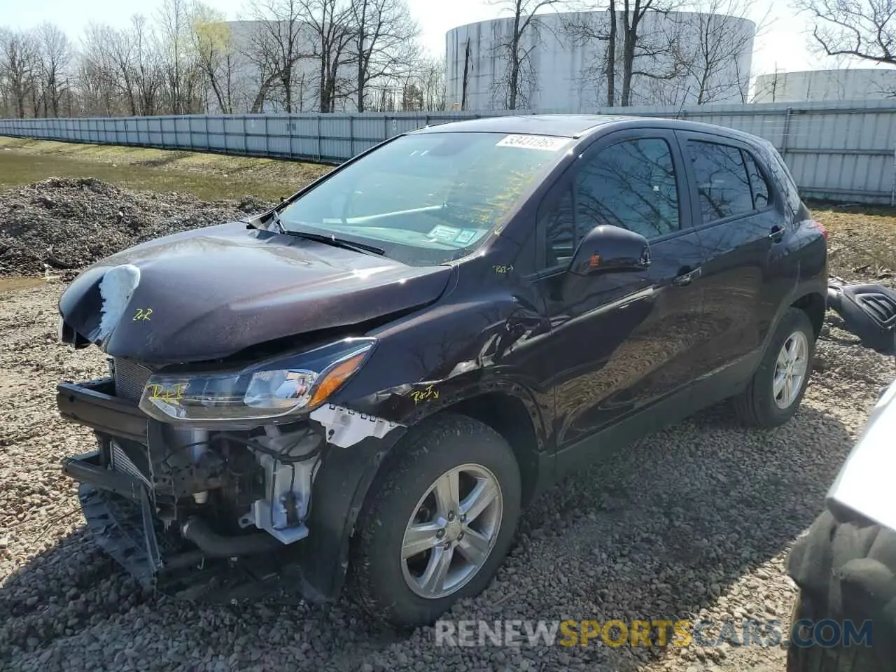 1 fotografías del automóvil dañado KL7CJNSB6MB357678 CHEVROLET TRAX 2021