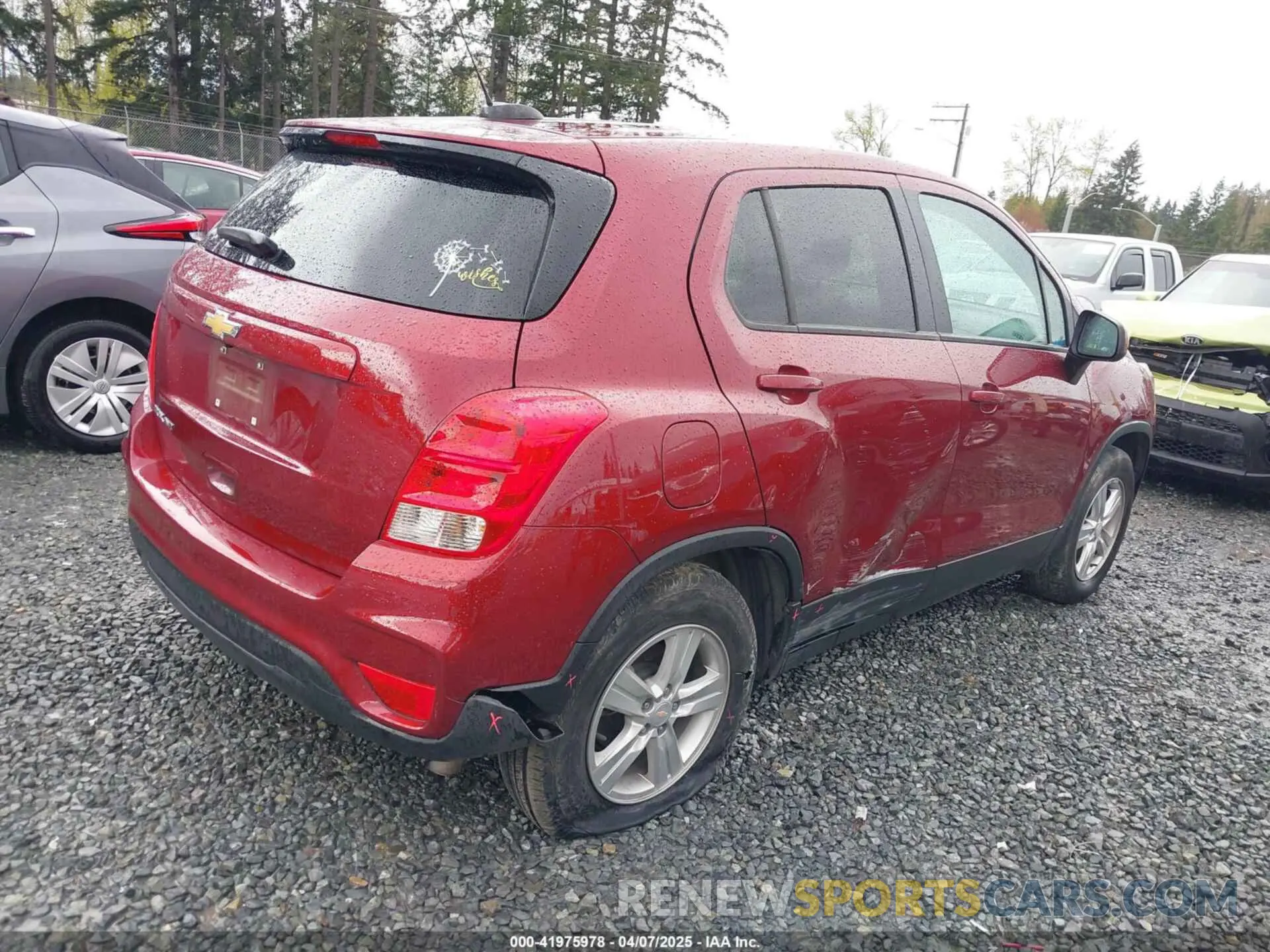 4 fotografías del automóvil dañado KL7CJNSB8MB359898 CHEVROLET TRAX 2021