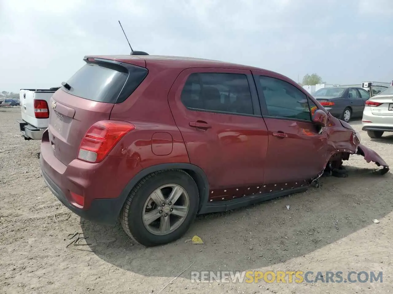 3 fotografías del automóvil dañado KL7CJNSM1MB373918 CHEVROLET TRAX 2021