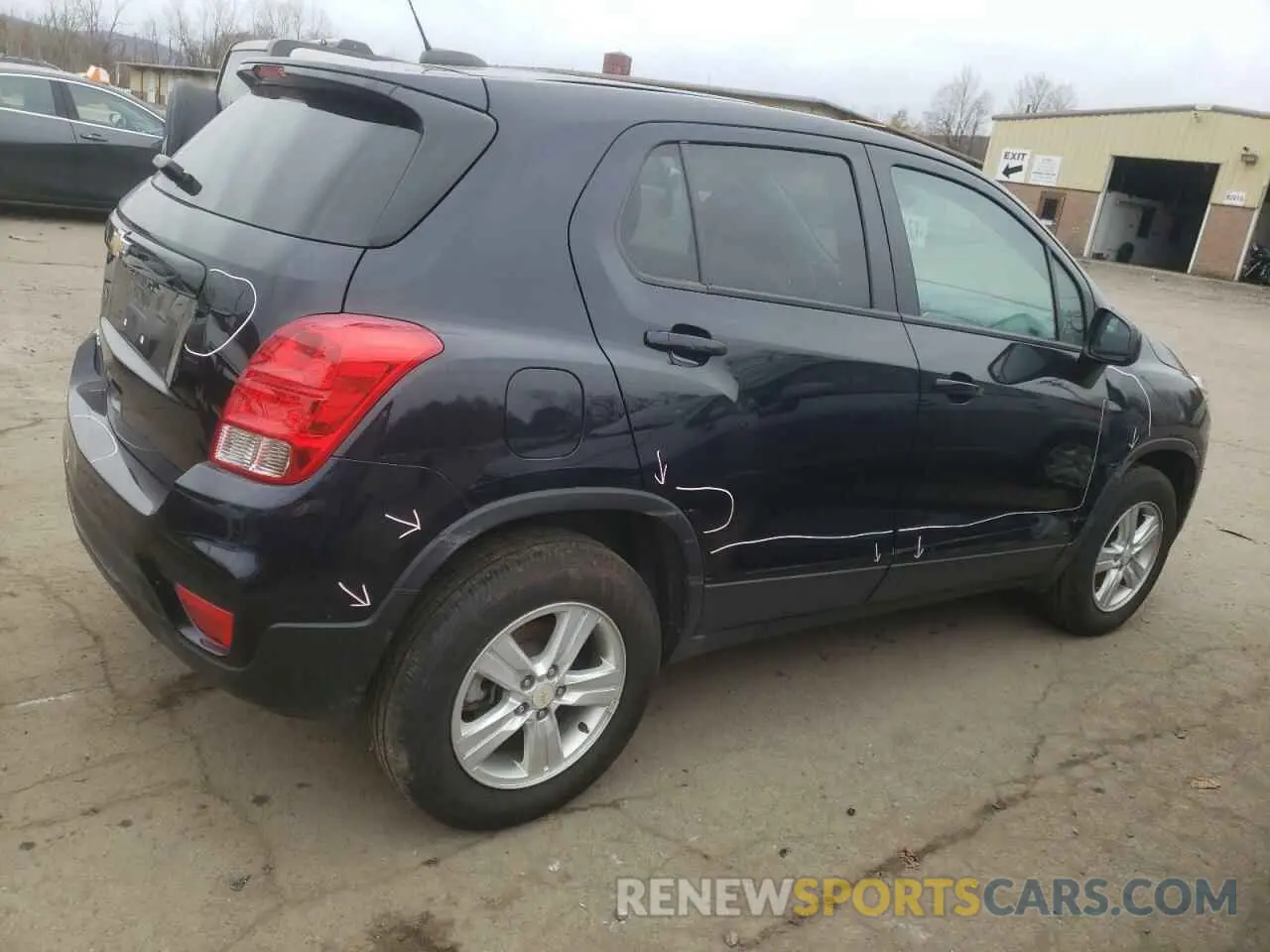 3 fotografías del automóvil dañado KL7CJNSM5MB361786 CHEVROLET TRAX 2021