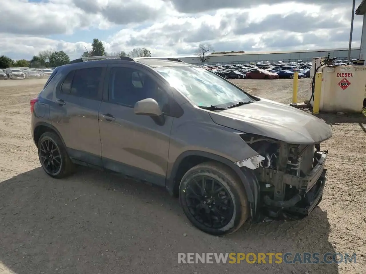 4 fotografías del automóvil dañado KL7CJPSB1MB321070 CHEVROLET TRAX 2021