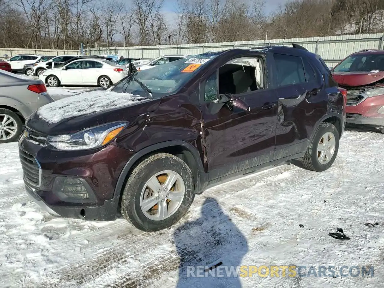 1 fotografías del automóvil dañado KL7CJPSB3MB350019 CHEVROLET TRAX 2021