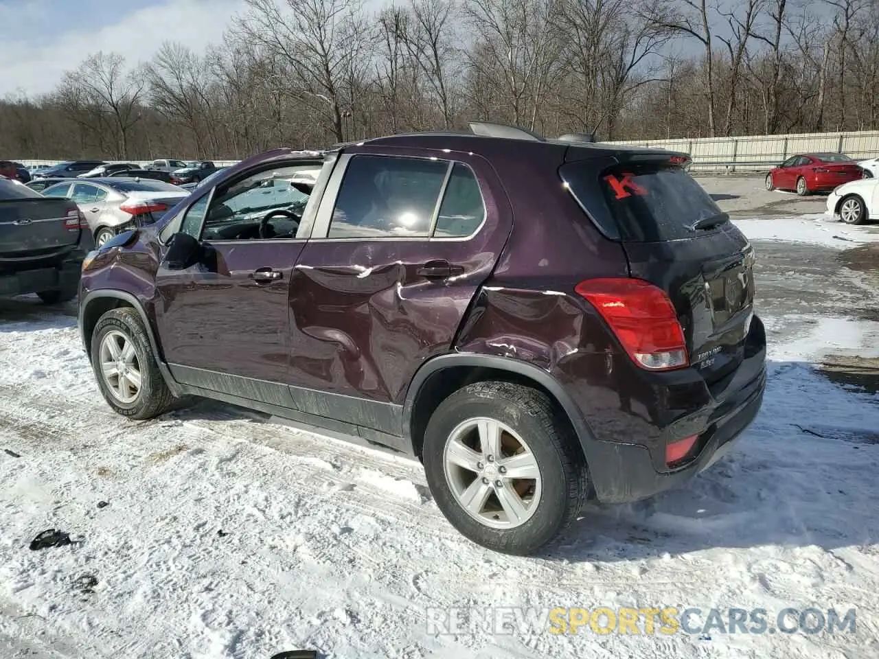 2 fotografías del automóvil dañado KL7CJPSB3MB350019 CHEVROLET TRAX 2021