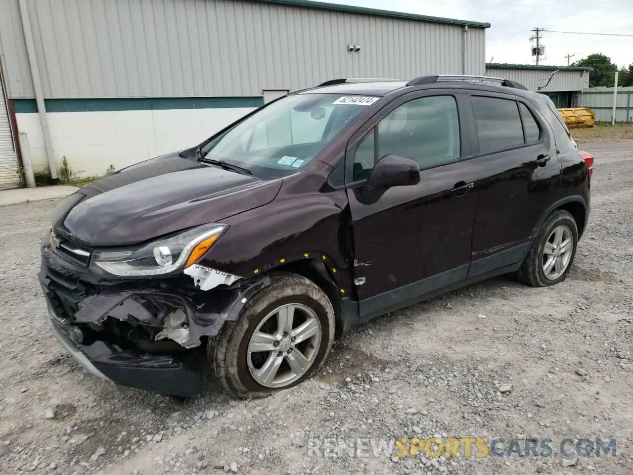 1 fotografías del automóvil dañado KL7CJPSB4MB314324 CHEVROLET TRAX 2021