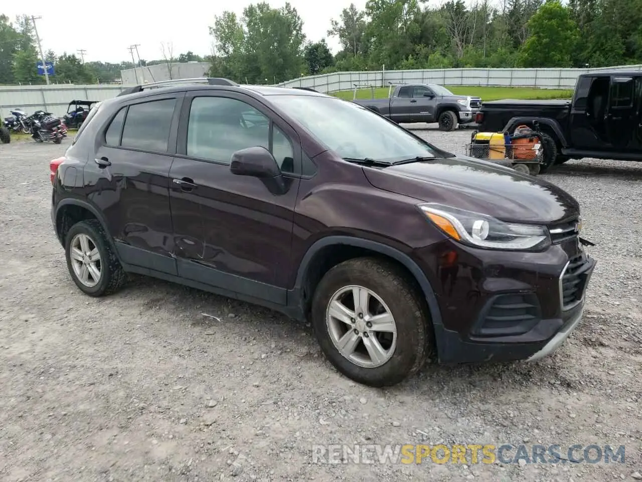 4 fotografías del automóvil dañado KL7CJPSB4MB314324 CHEVROLET TRAX 2021