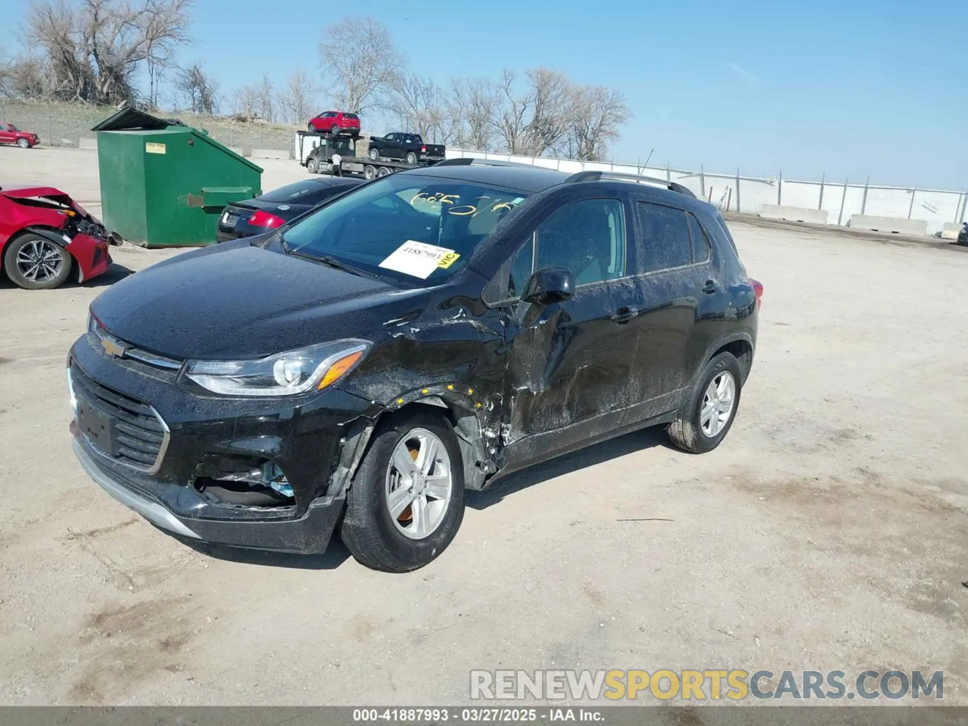 2 fotografías del automóvil dañado KL7CJPSB7MB352548 CHEVROLET TRAX 2021