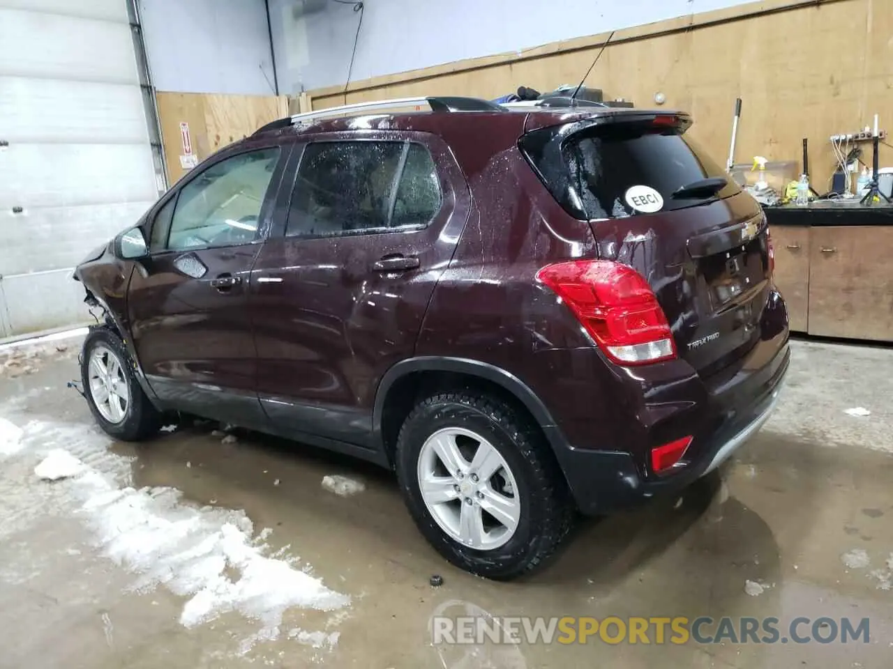 2 fotografías del automóvil dañado KL7CJPSB8MB328890 CHEVROLET TRAX 2021