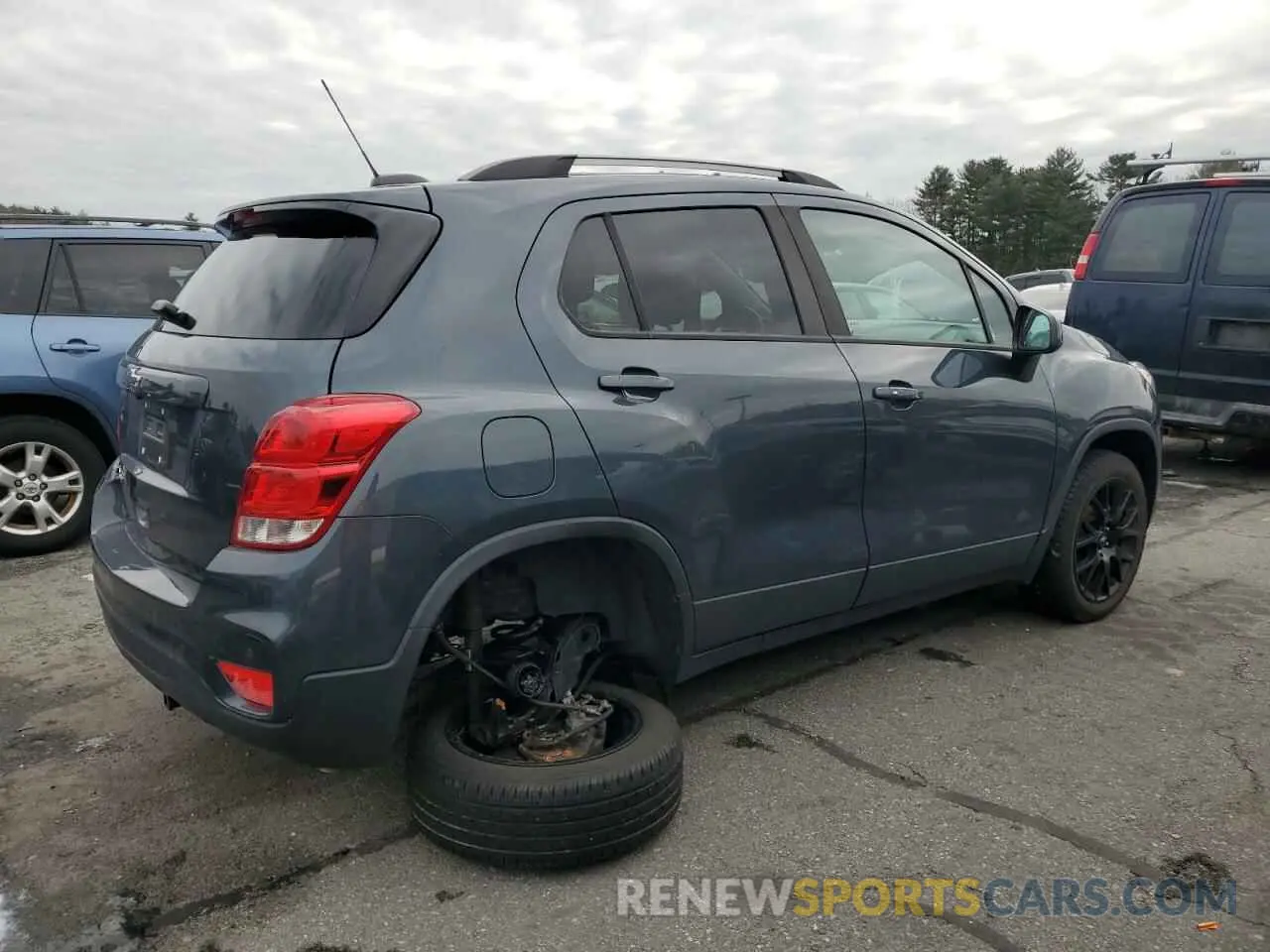 3 fotografías del automóvil dañado KL7CJPSB8MB348508 CHEVROLET TRAX 2021