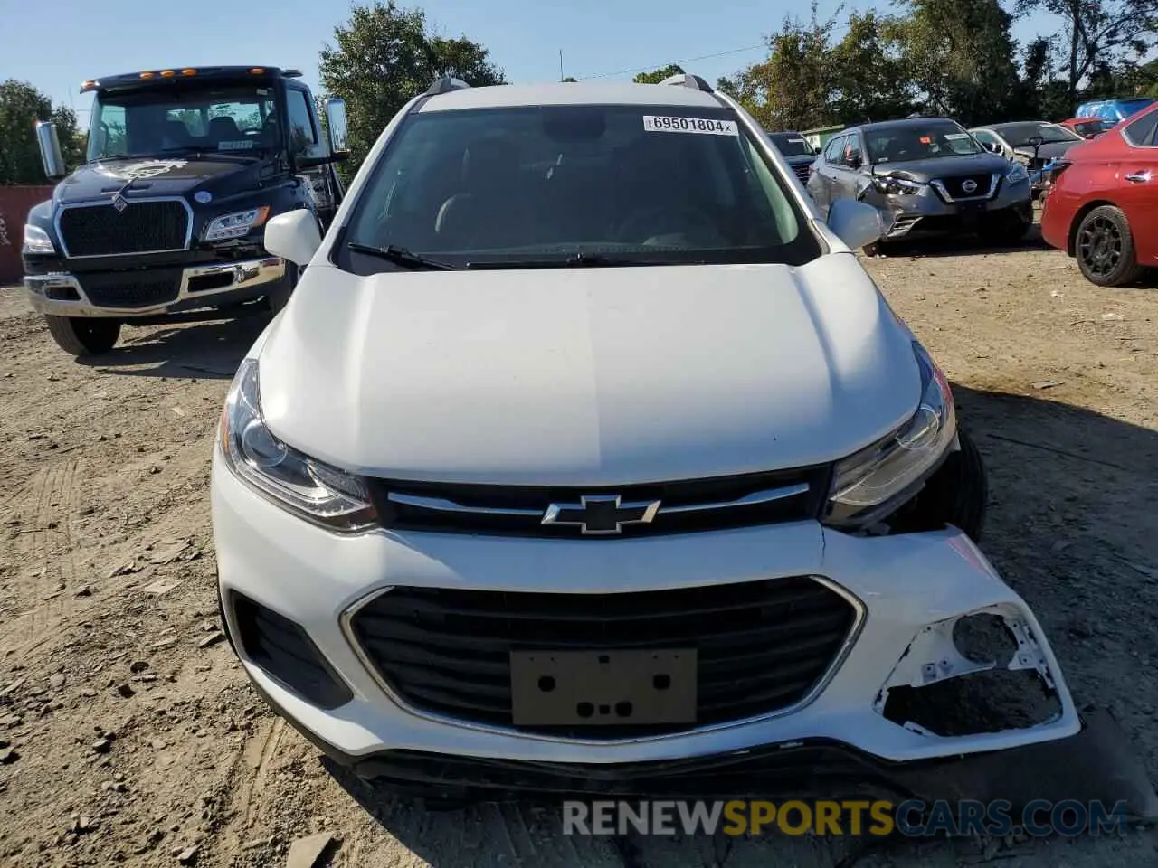 5 fotografías del automóvil dañado KL7CJPSB9MB319440 CHEVROLET TRAX 2021