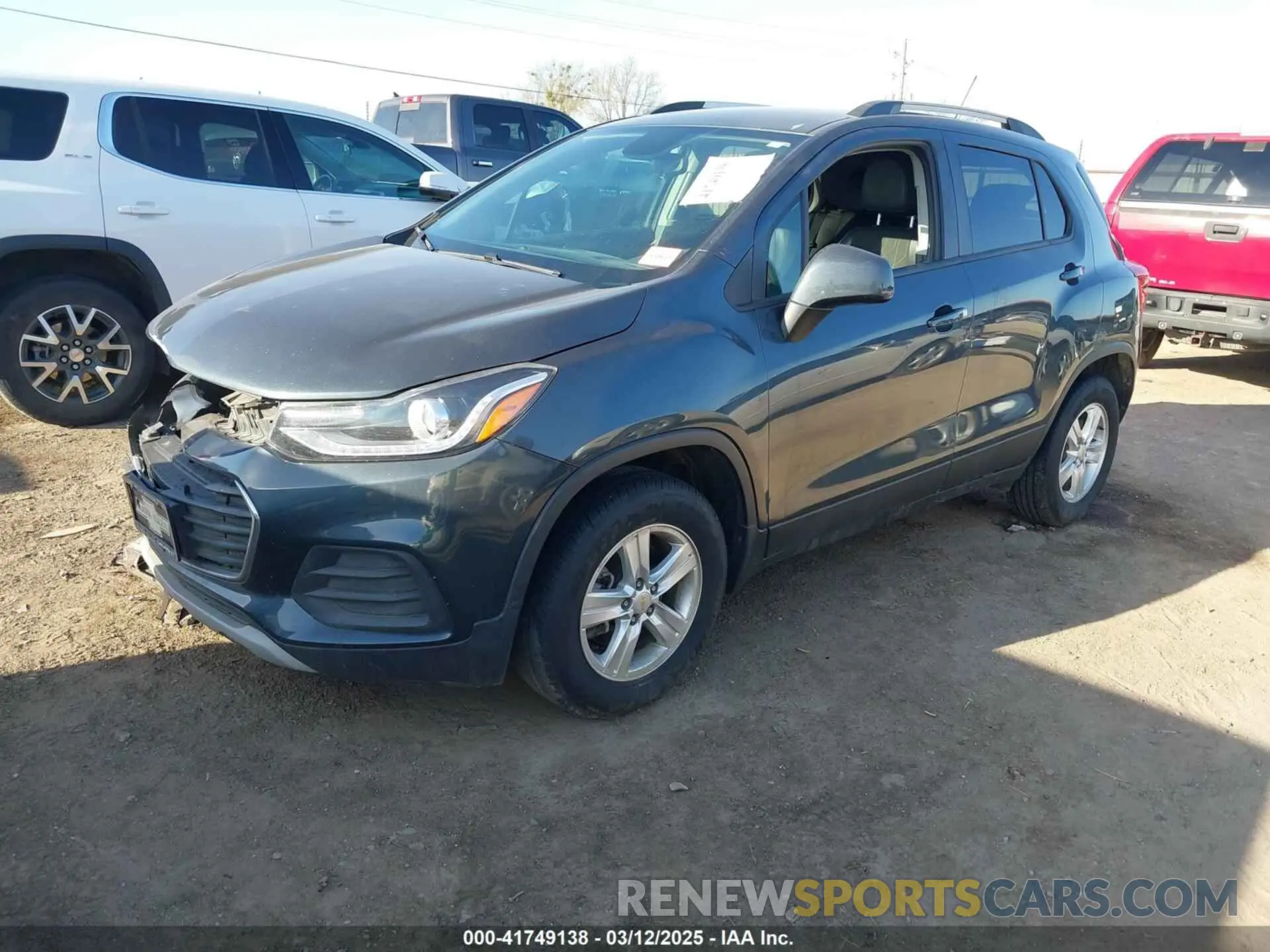 2 fotografías del automóvil dañado KL7CJPSB9MB324735 CHEVROLET TRAX 2021