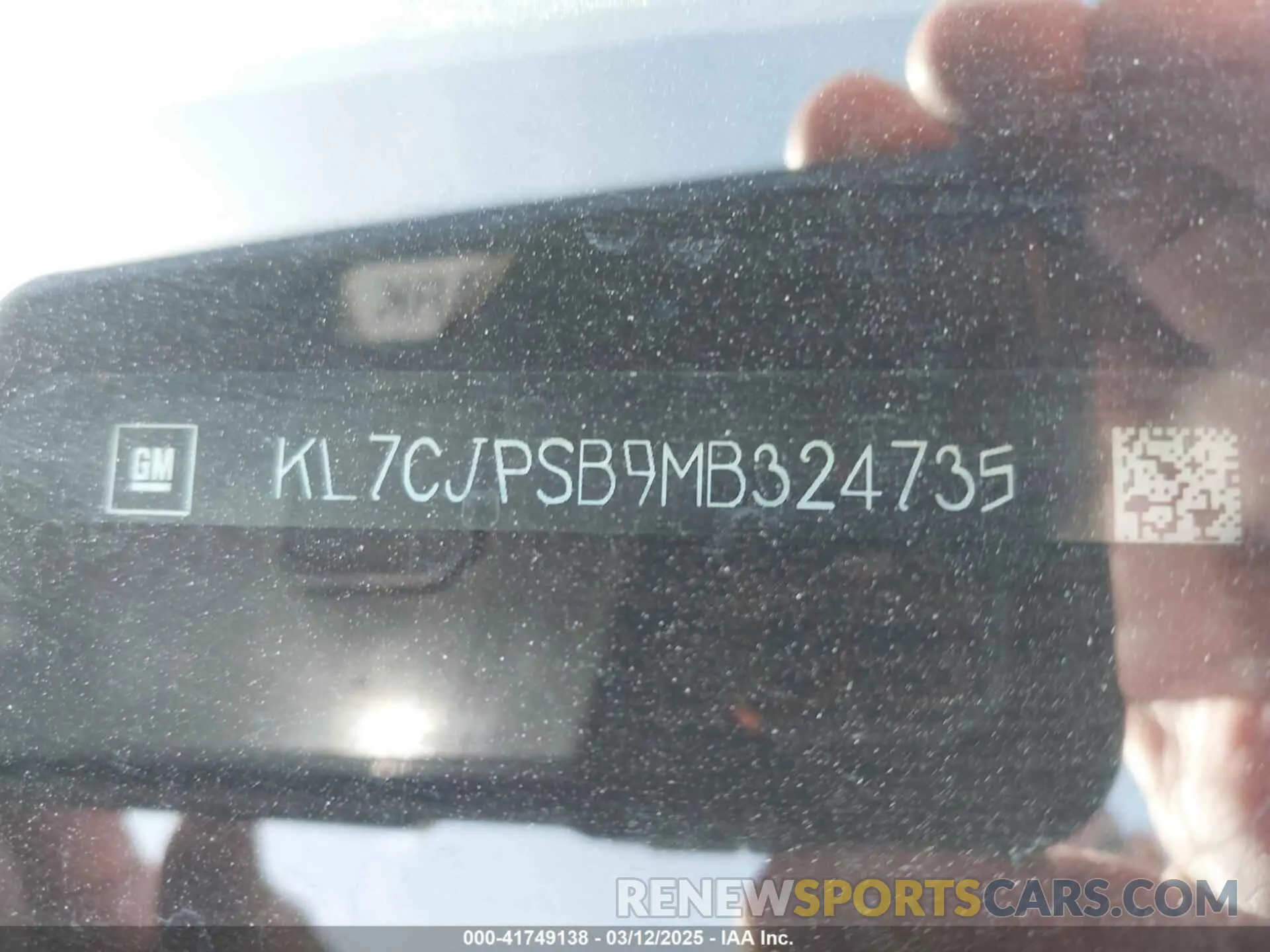 9 fotografías del automóvil dañado KL7CJPSB9MB324735 CHEVROLET TRAX 2021
