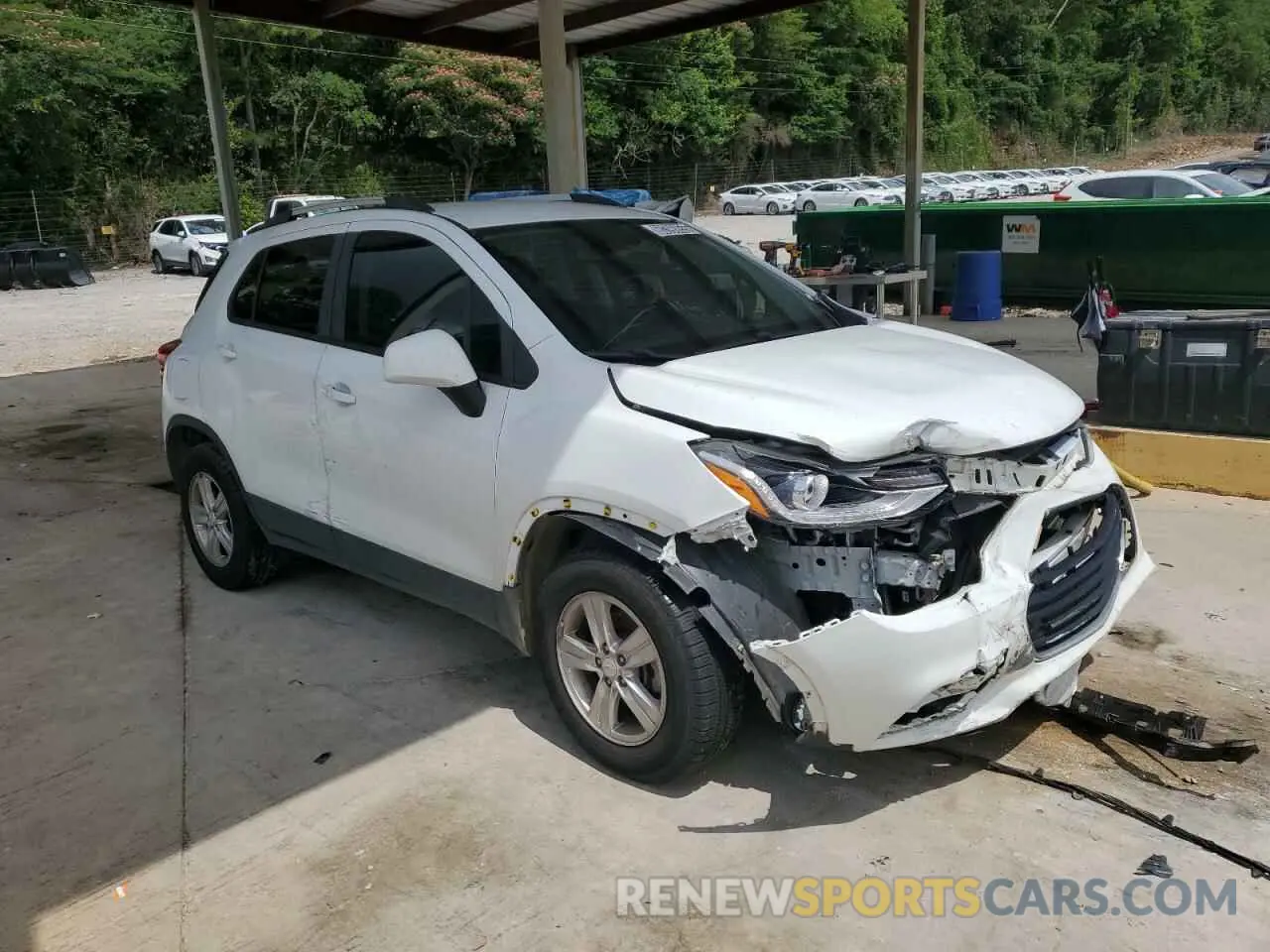 4 fotografías del automóvil dañado KL7CJPSBXMB357145 CHEVROLET TRAX 2021