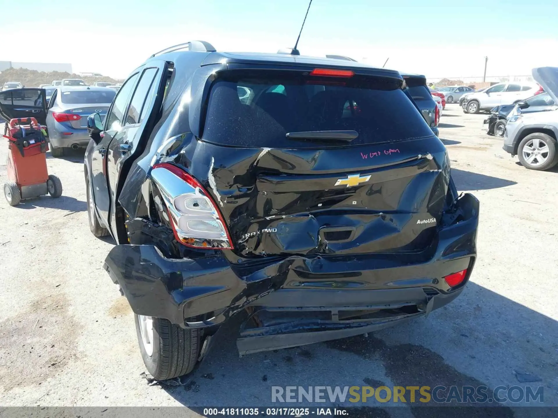 6 fotografías del automóvil dañado KL7CJPSM0MB363232 CHEVROLET TRAX 2021